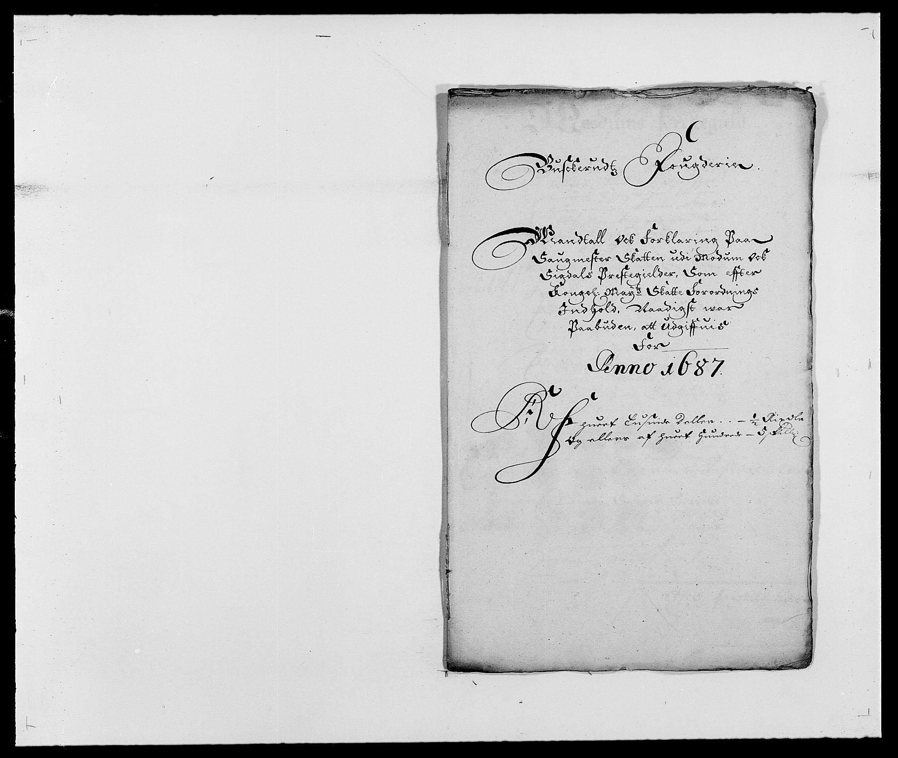 Rentekammeret inntil 1814, Reviderte regnskaper, Fogderegnskap, RA/EA-4092/R25/L1679: Fogderegnskap Buskerud, 1687-1688, p. 203