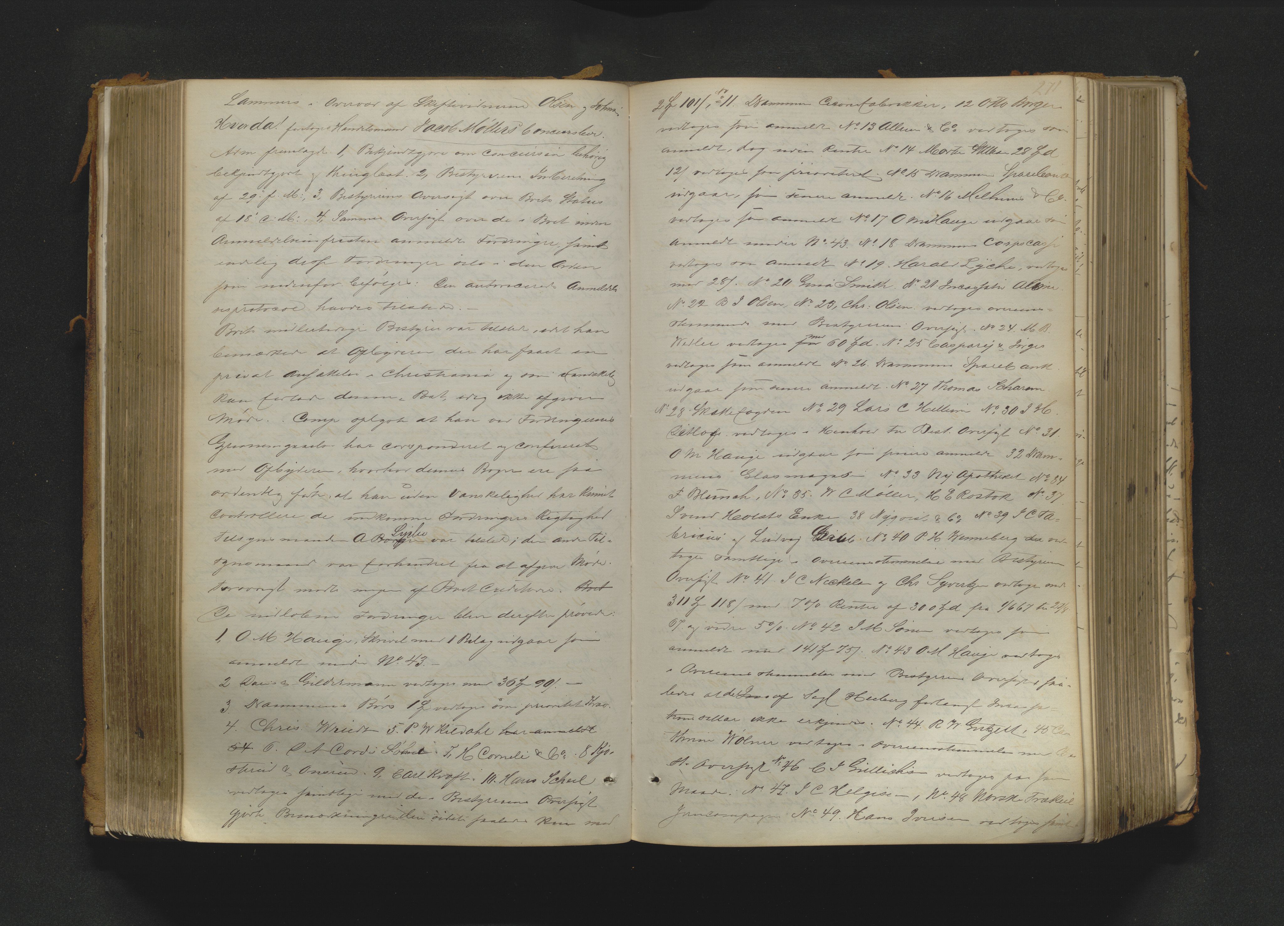Drammen byfogd, AV/SAKO-A-222/H/Hb/Hbc/L0011: Skifteforhandlingsprotokoll., 1863-1873, p. 271