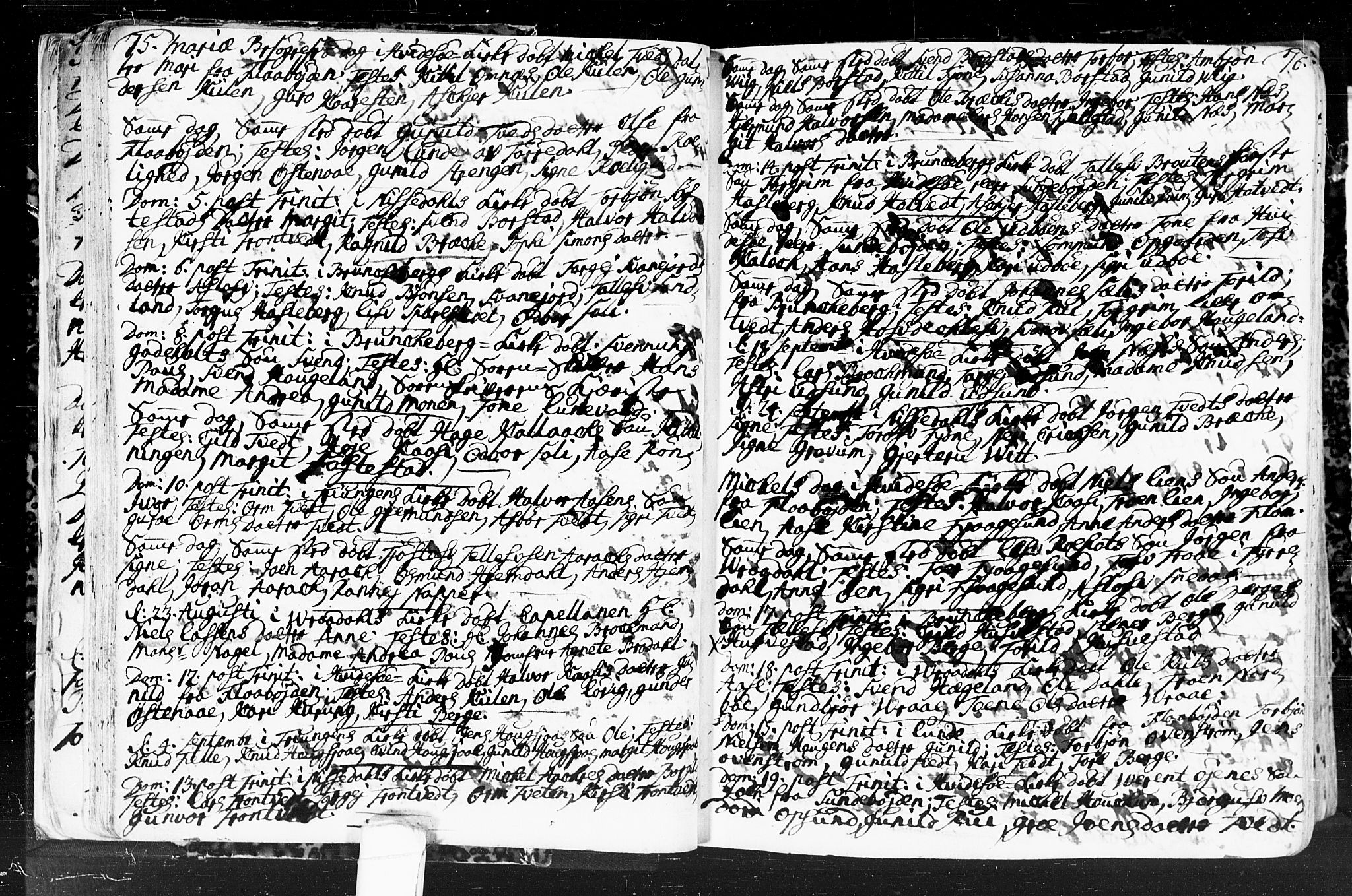 Kviteseid kirkebøker, SAKO/A-276/F/Fa/L0001: Parish register (official) no. I 1, 1754-1773, p. 75-76