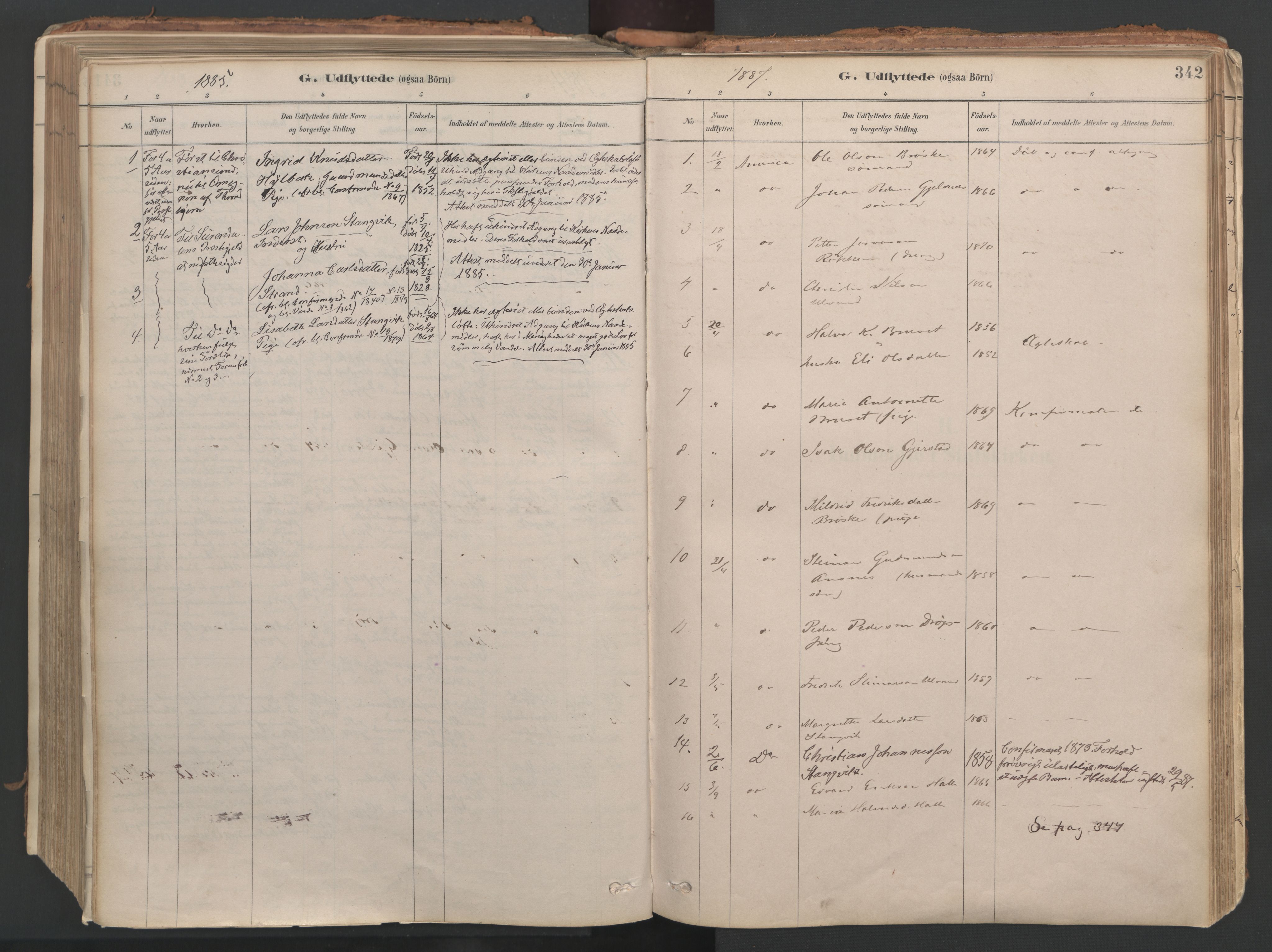 Ministerialprotokoller, klokkerbøker og fødselsregistre - Møre og Romsdal, AV/SAT-A-1454/592/L1029: Parish register (official) no. 592A07, 1879-1902, p. 342