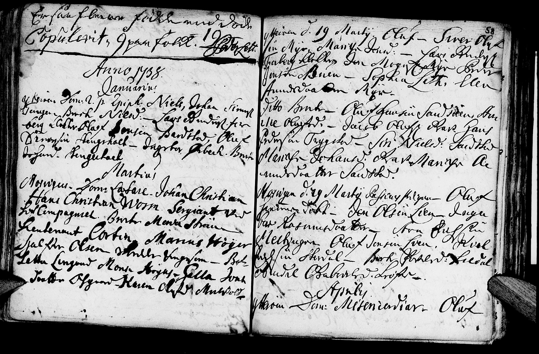 Ministerialprotokoller, klokkerbøker og fødselsregistre - Nord-Trøndelag, SAT/A-1458/722/L0215: Parish register (official) no. 722A02, 1718-1755, p. 58