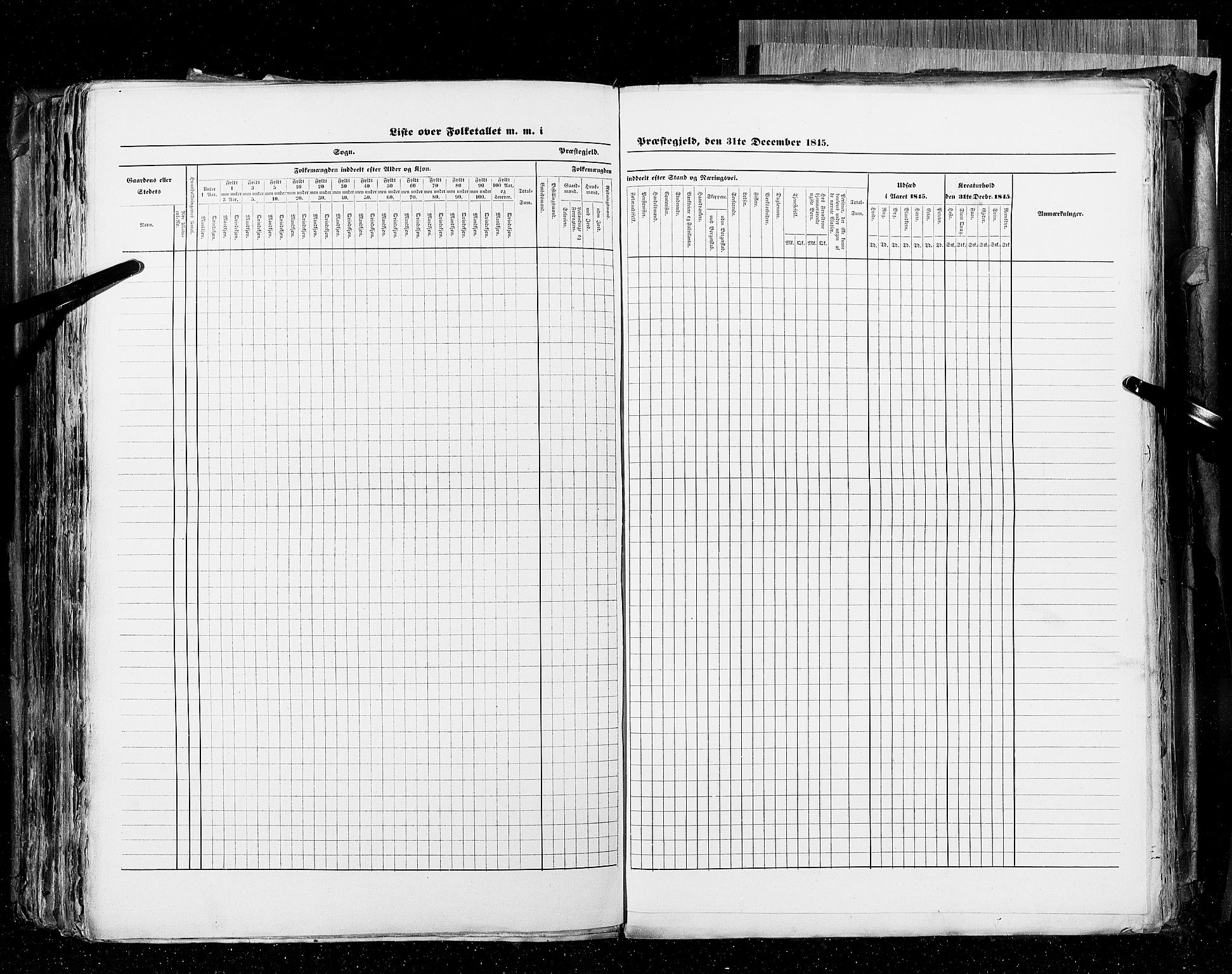 RA, Census 1845, vol. 4: Buskerud amt og Jarlsberg og Larvik amt, 1845