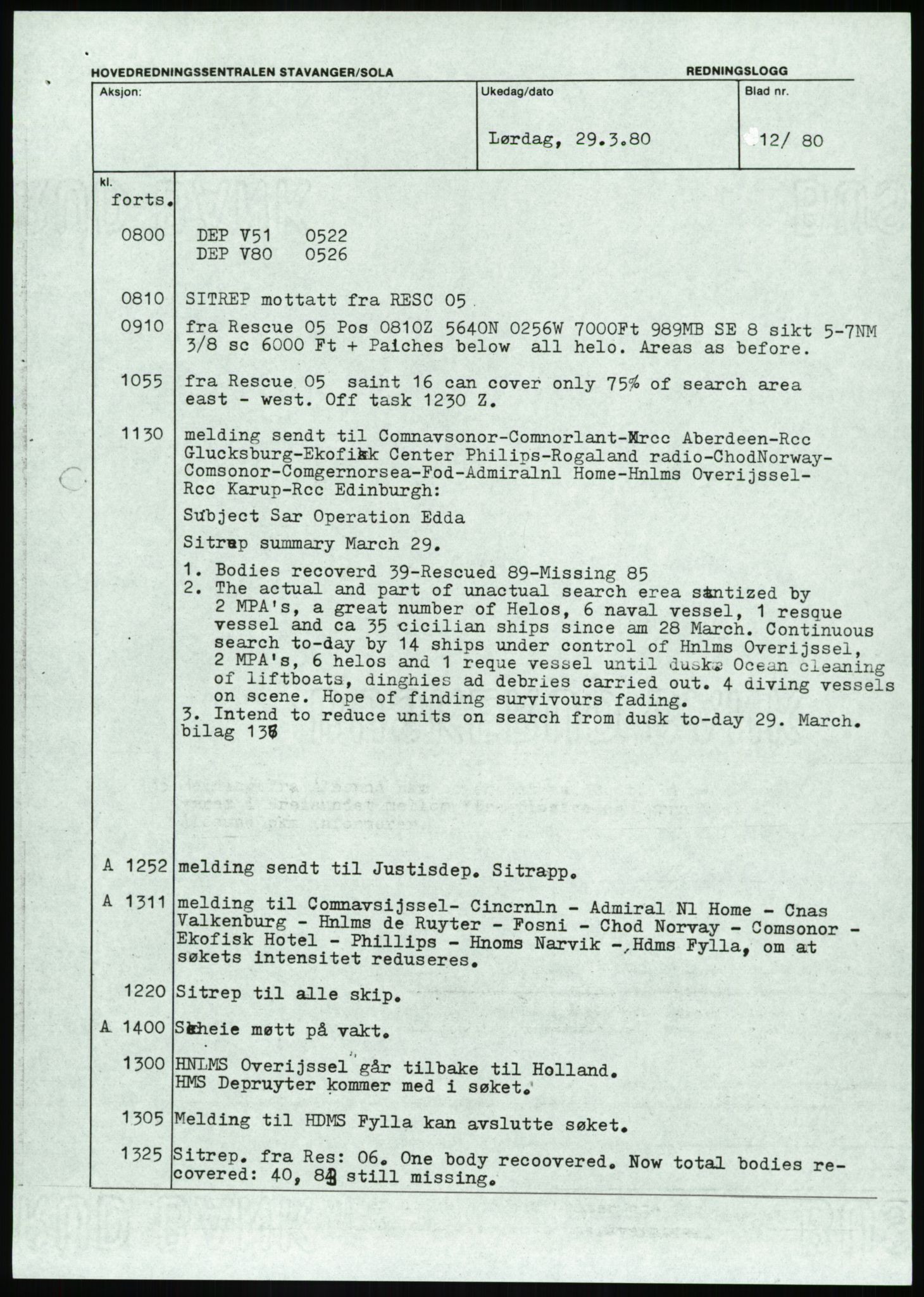 Justisdepartementet, Granskningskommisjonen ved Alexander Kielland-ulykken 27.3.1980, AV/RA-S-1165/D/L0017: P Hjelpefartøy (Doku.liste + P1-P6 av 6)/Q Hovedredningssentralen (Q0-Q27 av 27), 1980-1981, p. 538