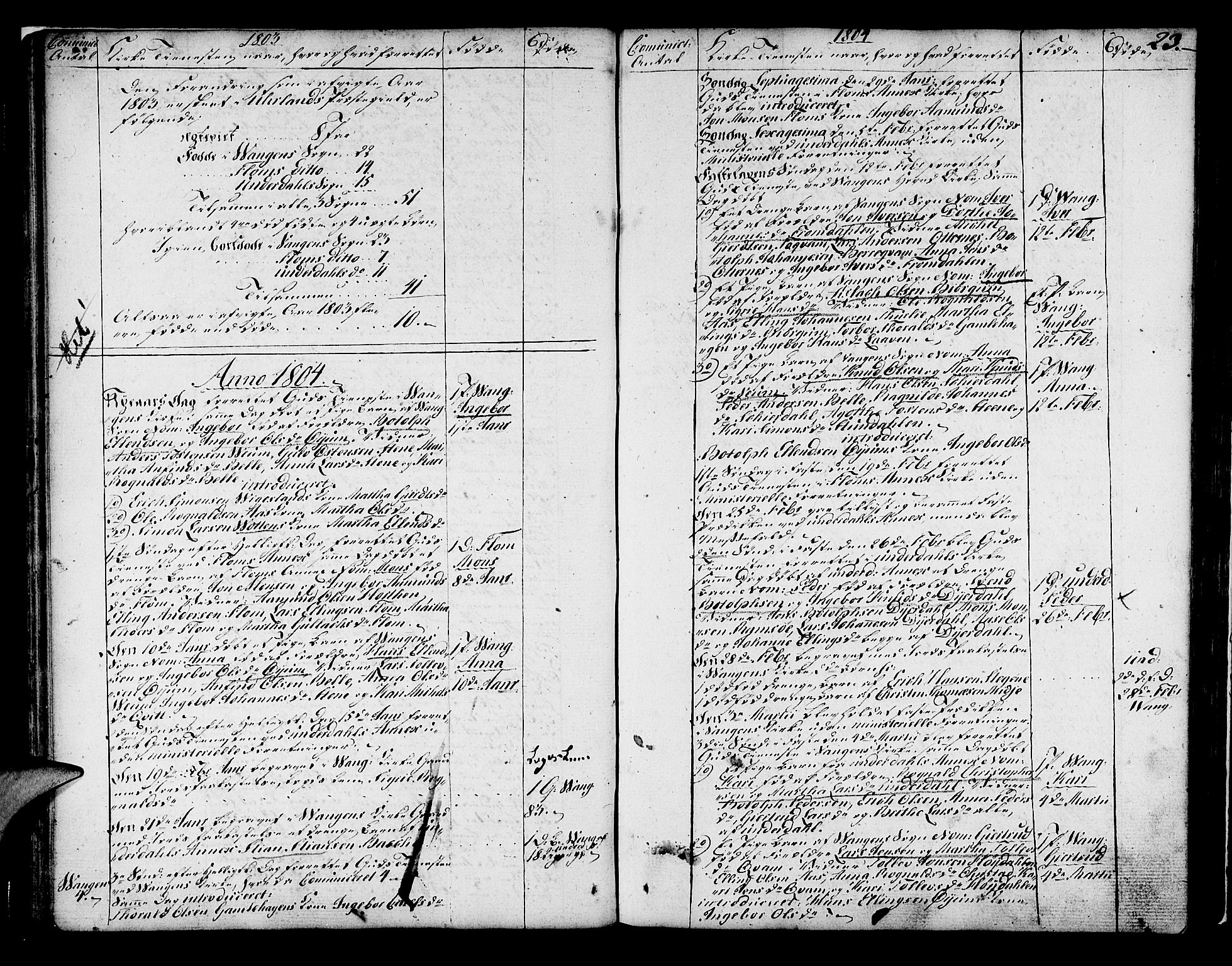 Aurland sokneprestembete, SAB/A-99937/H/Ha/Haa/L0005: Parish register (official) no. A 5, 1801-1821, p. 23