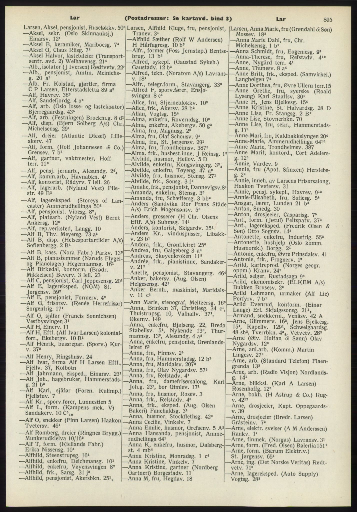 Kristiania/Oslo adressebok, PUBL/-, 1970-1971, p. 895