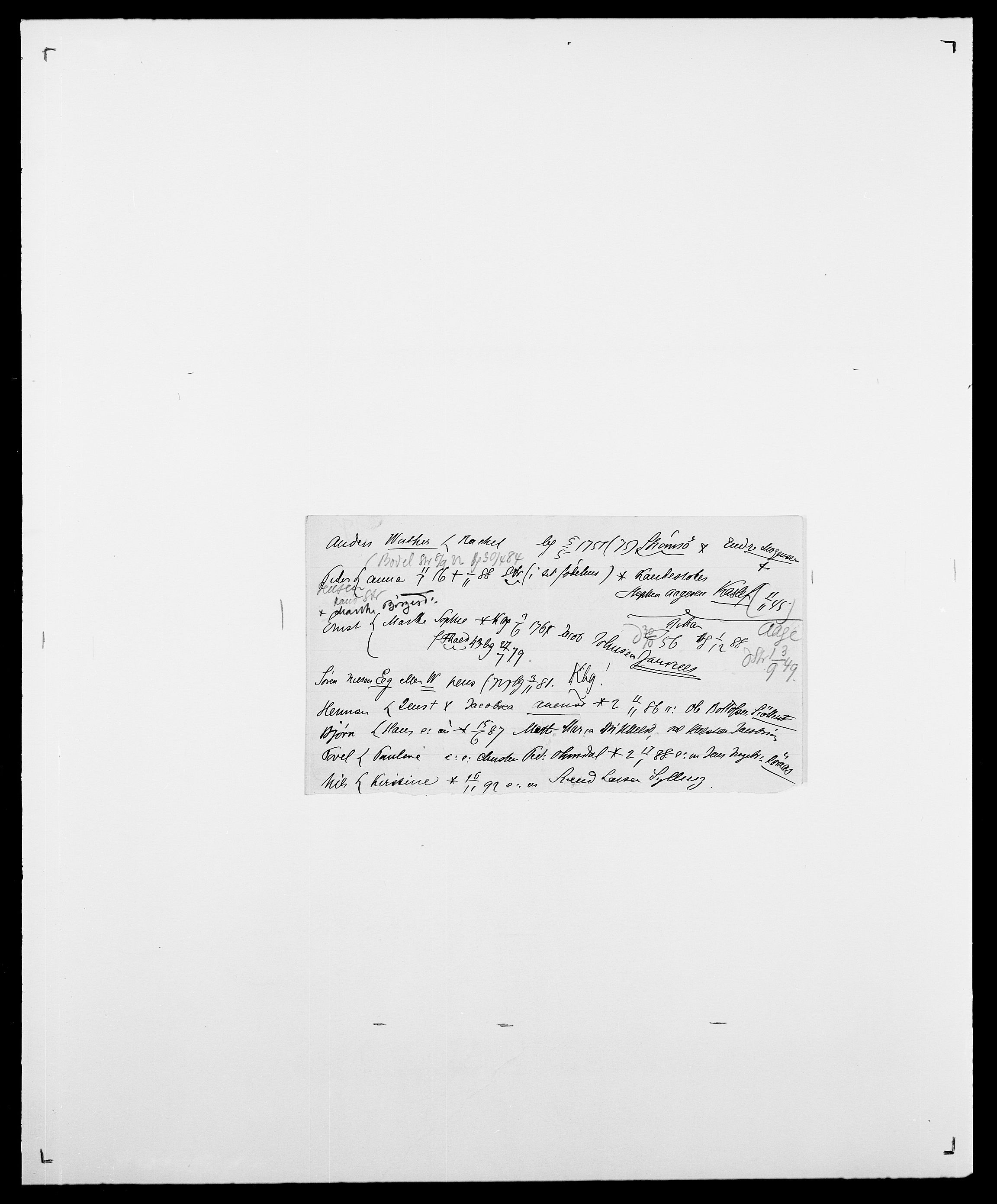 Delgobe, Charles Antoine - samling, AV/SAO-PAO-0038/D/Da/L0040: Usgaard - Velund, p. 376