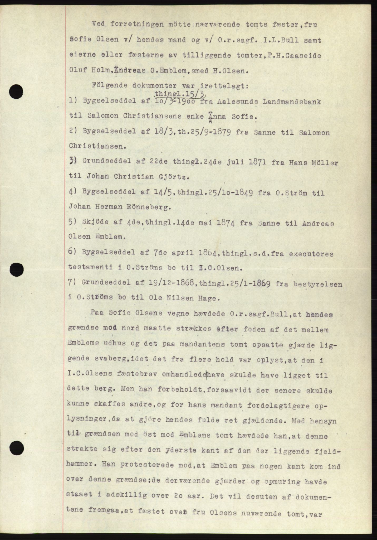 Ålesund byfogd, AV/SAT-A-4384: Mortgage book no. 26, 1930-1930, Deed date: 18.11.1930