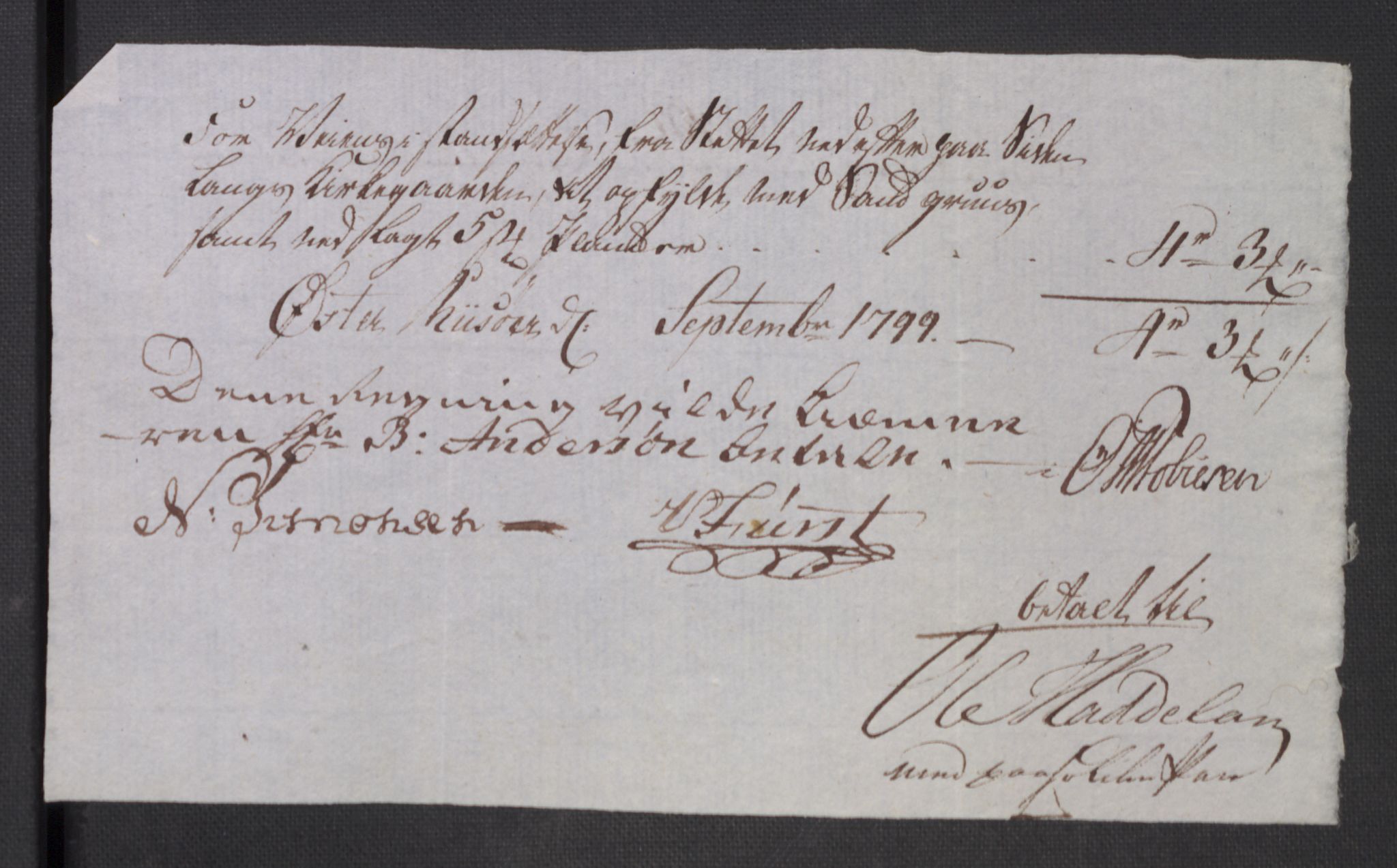 Danske Kanselli 1800-1814, AV/RA-EA-3024/K/Kk/Kka/Kkac/L0235: Kjøpstadregnskap Øster Risør, 1796-1800, p. 958