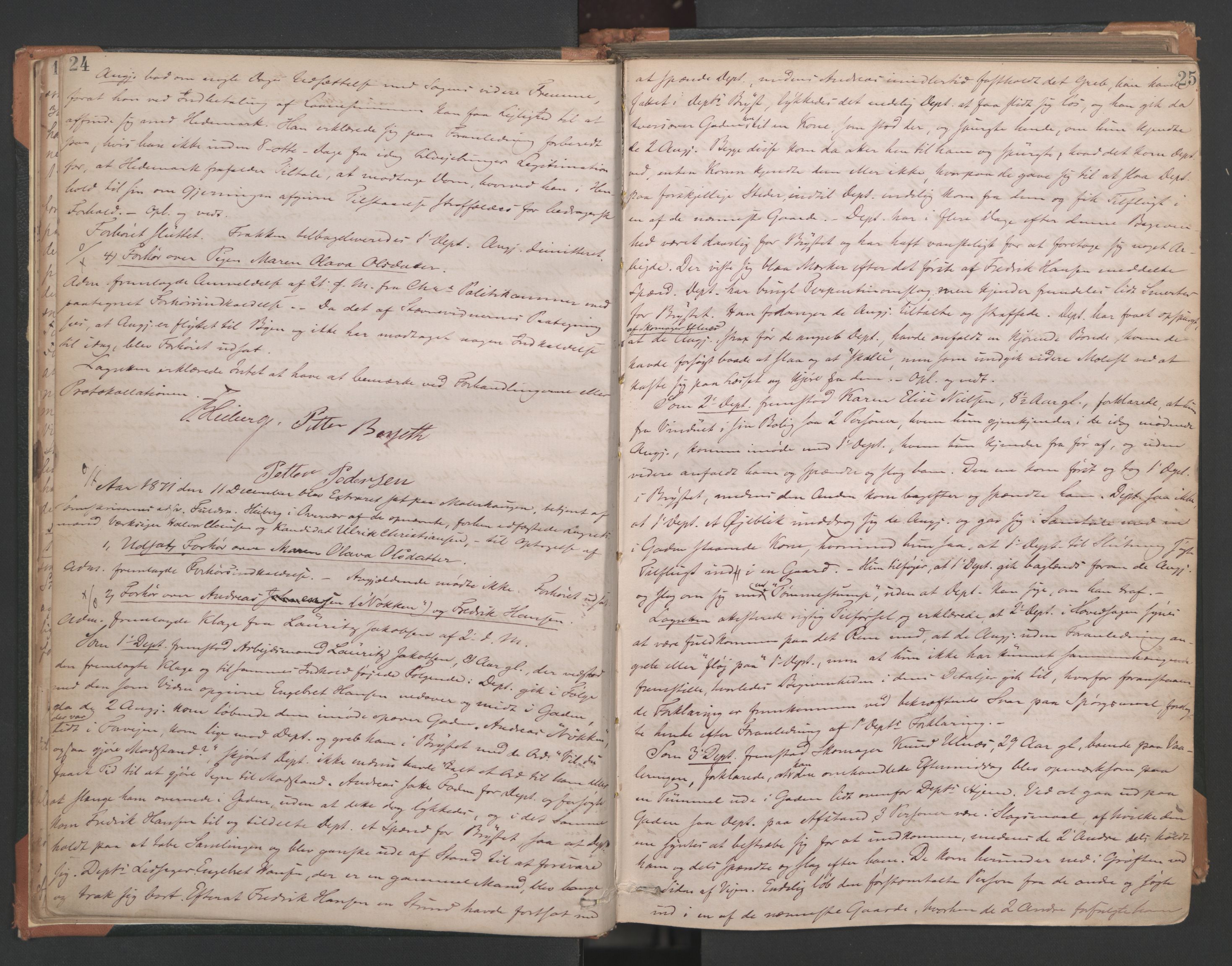 Aker sorenskriveri, AV/SAO-A-10895/F/Fc/Fcb/L0039: Ekstrarettsprotokoll, 1871-1874, p. 24-25