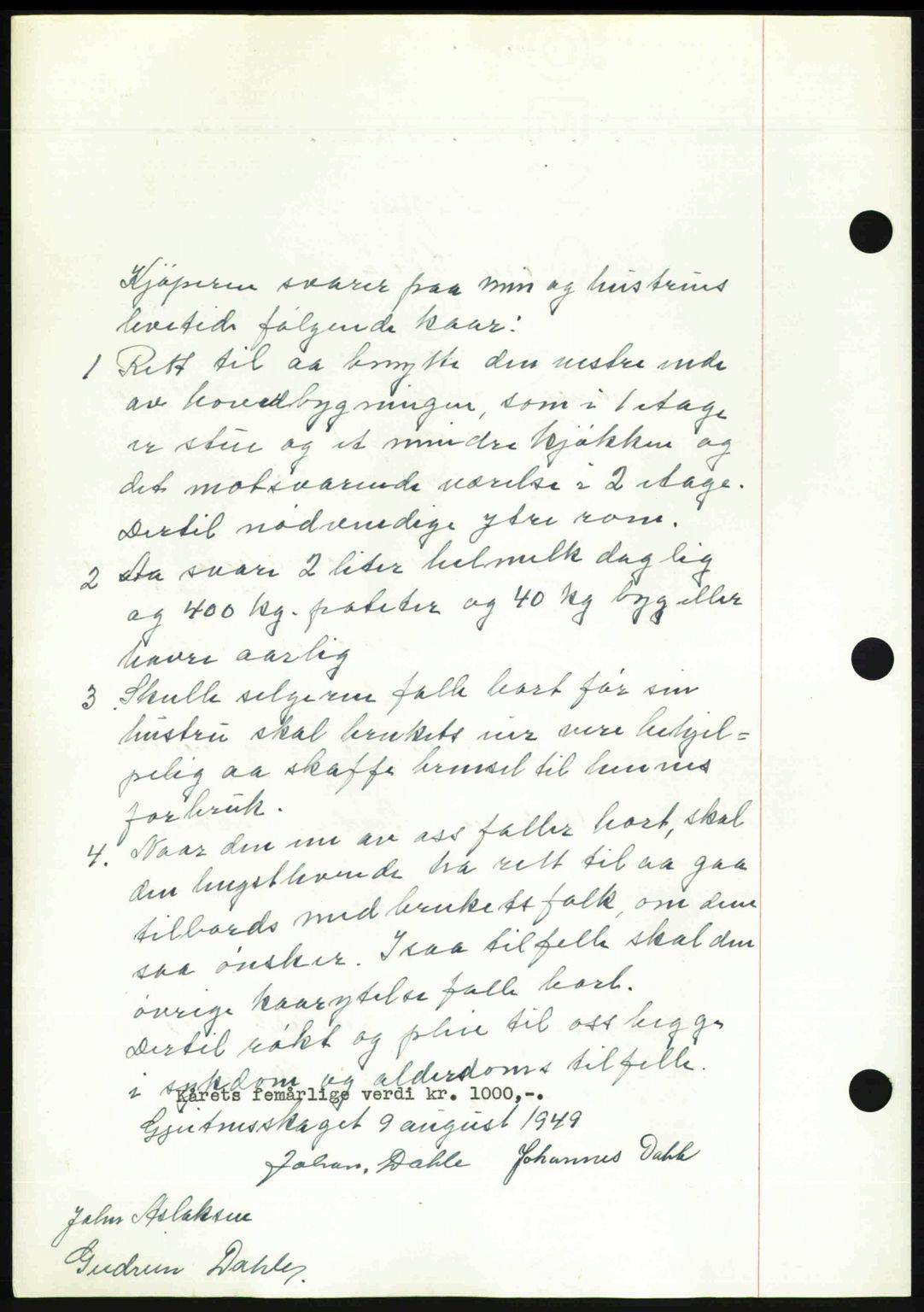 Romsdal sorenskriveri, AV/SAT-A-4149/1/2/2C: Mortgage book no. A30, 1949-1949, Diary no: : 2244/1949