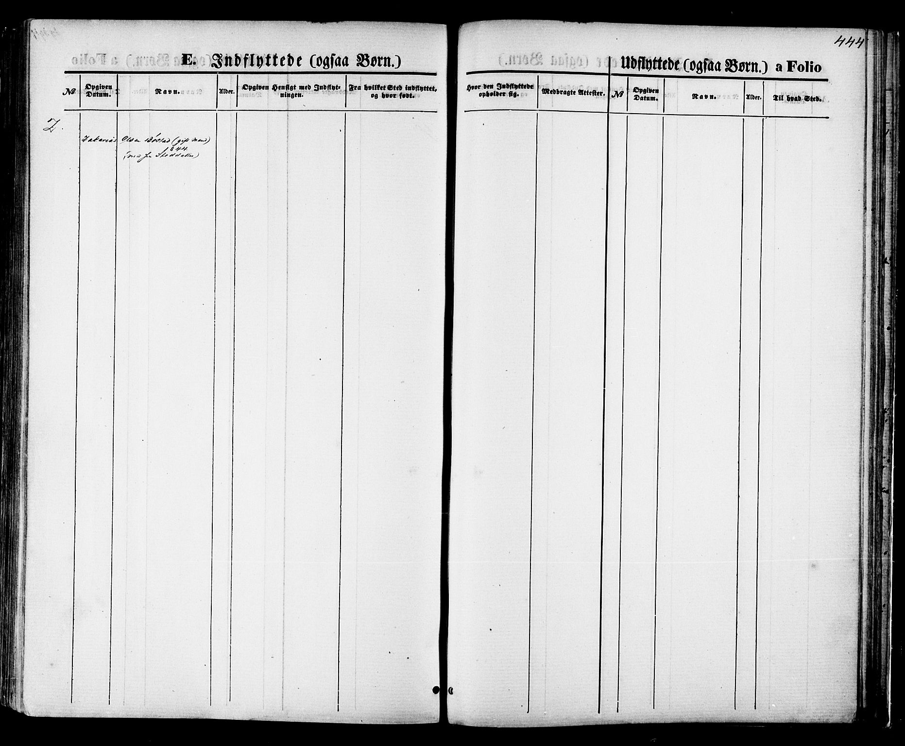 Ministerialprotokoller, klokkerbøker og fødselsregistre - Nordland, AV/SAT-A-1459/880/L1132: Parish register (official) no. 880A06, 1869-1887, p. 444