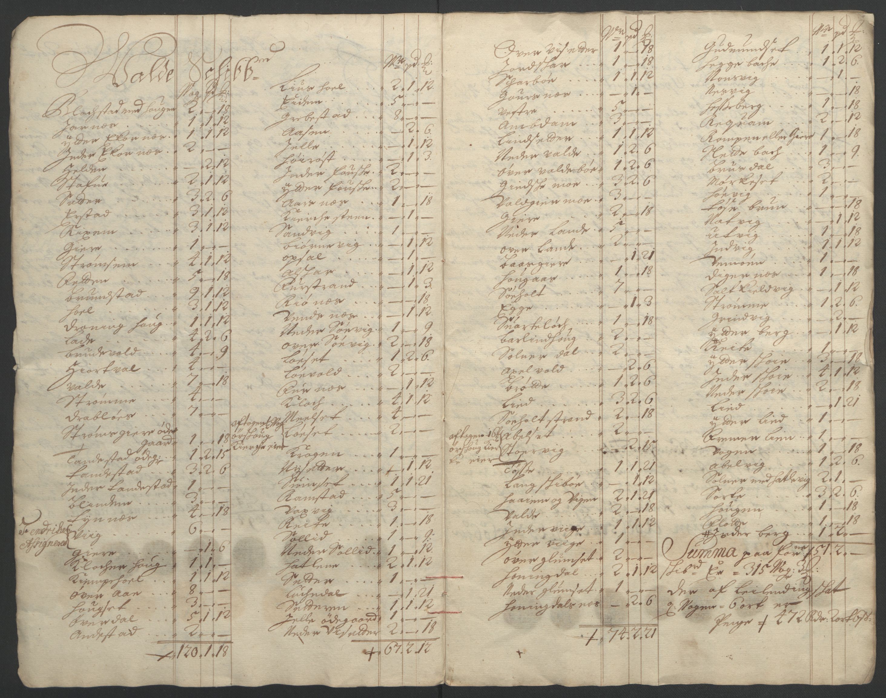 Rentekammeret inntil 1814, Reviderte regnskaper, Fogderegnskap, AV/RA-EA-4092/R54/L3555: Fogderegnskap Sunnmøre, 1694-1695, p. 20