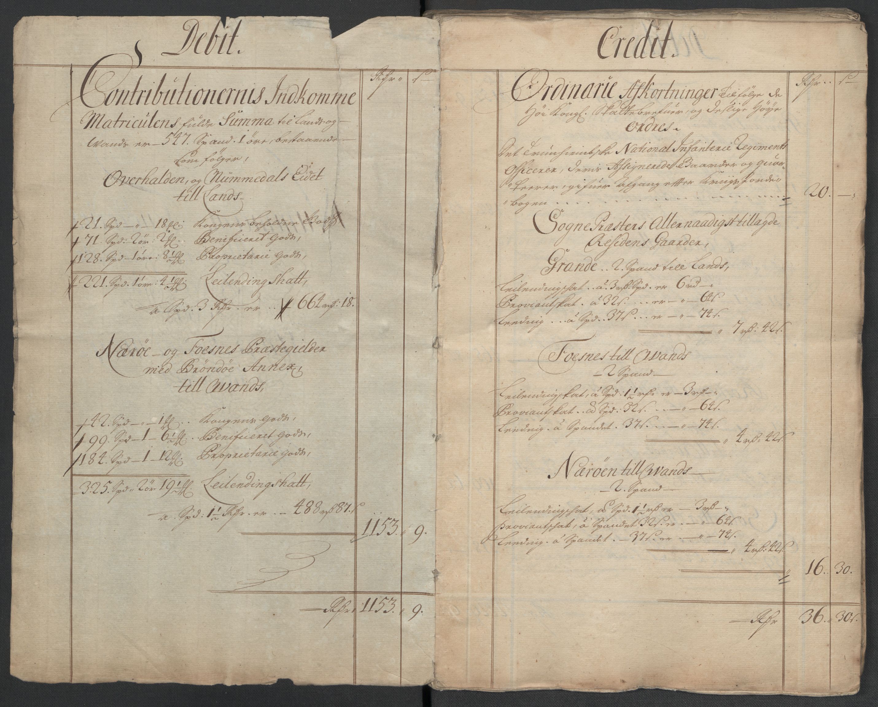 Rentekammeret inntil 1814, Reviderte regnskaper, Fogderegnskap, RA/EA-4092/R64/L4432: Fogderegnskap Namdal, 1711, p. 4