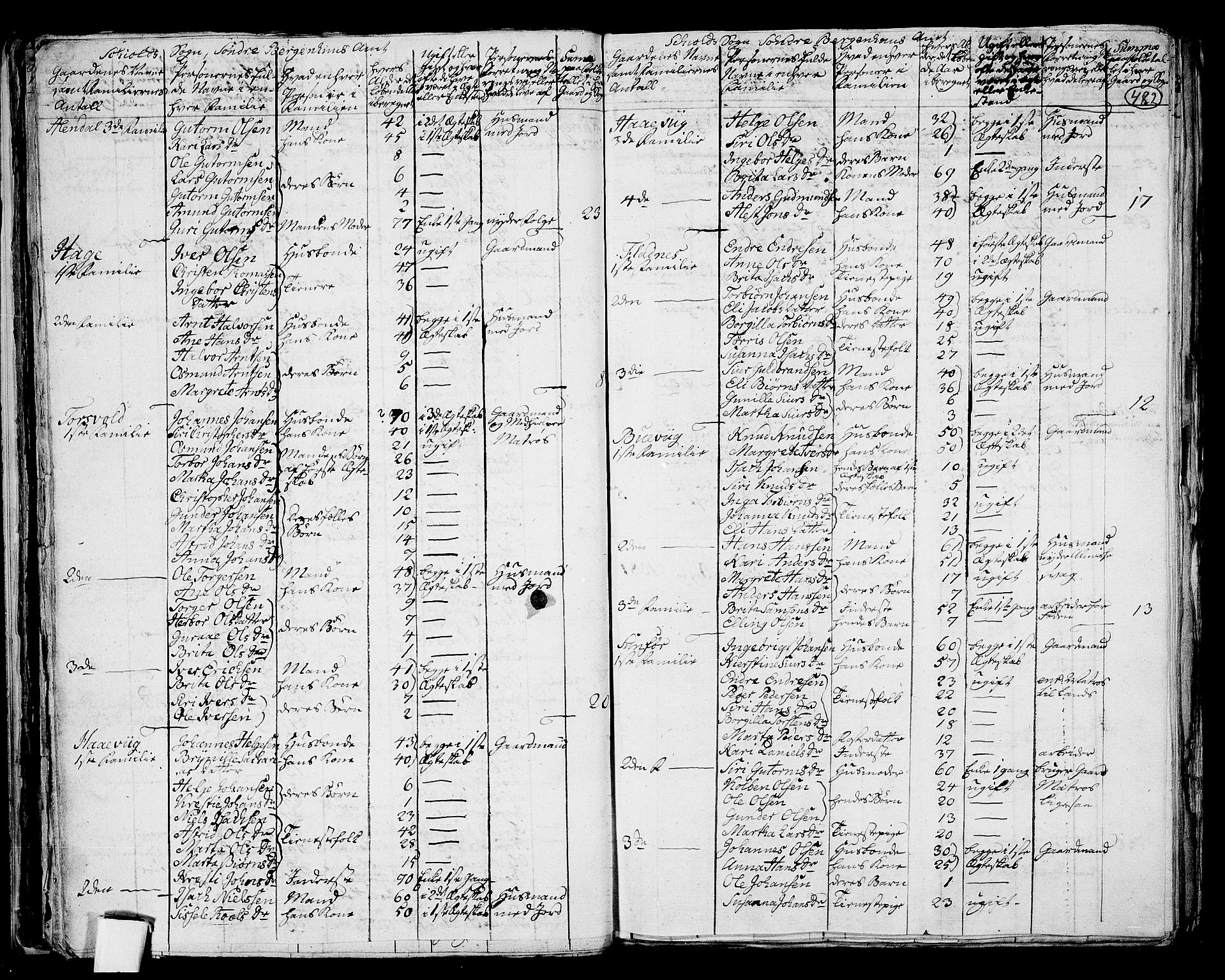 RA, 1801 census for 1154P Skjold, 1801, p. 481b-482a