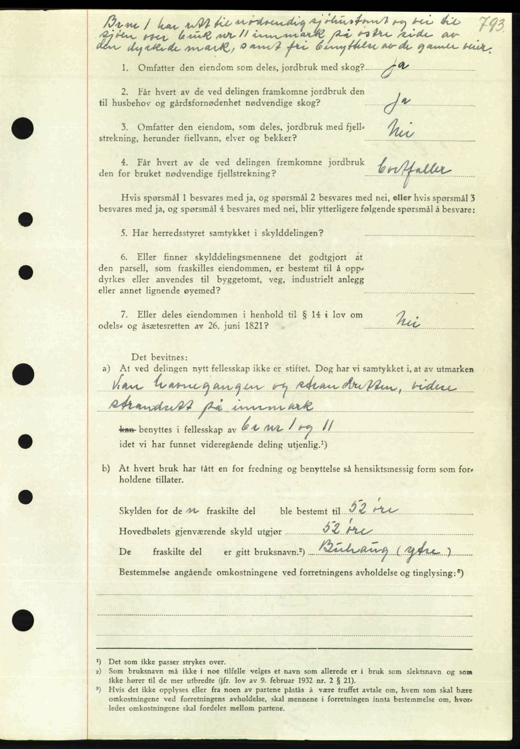 Nordmøre sorenskriveri, AV/SAT-A-4132/1/2/2Ca: Mortgage book no. A103, 1946-1947, Diary no: : 69/1947