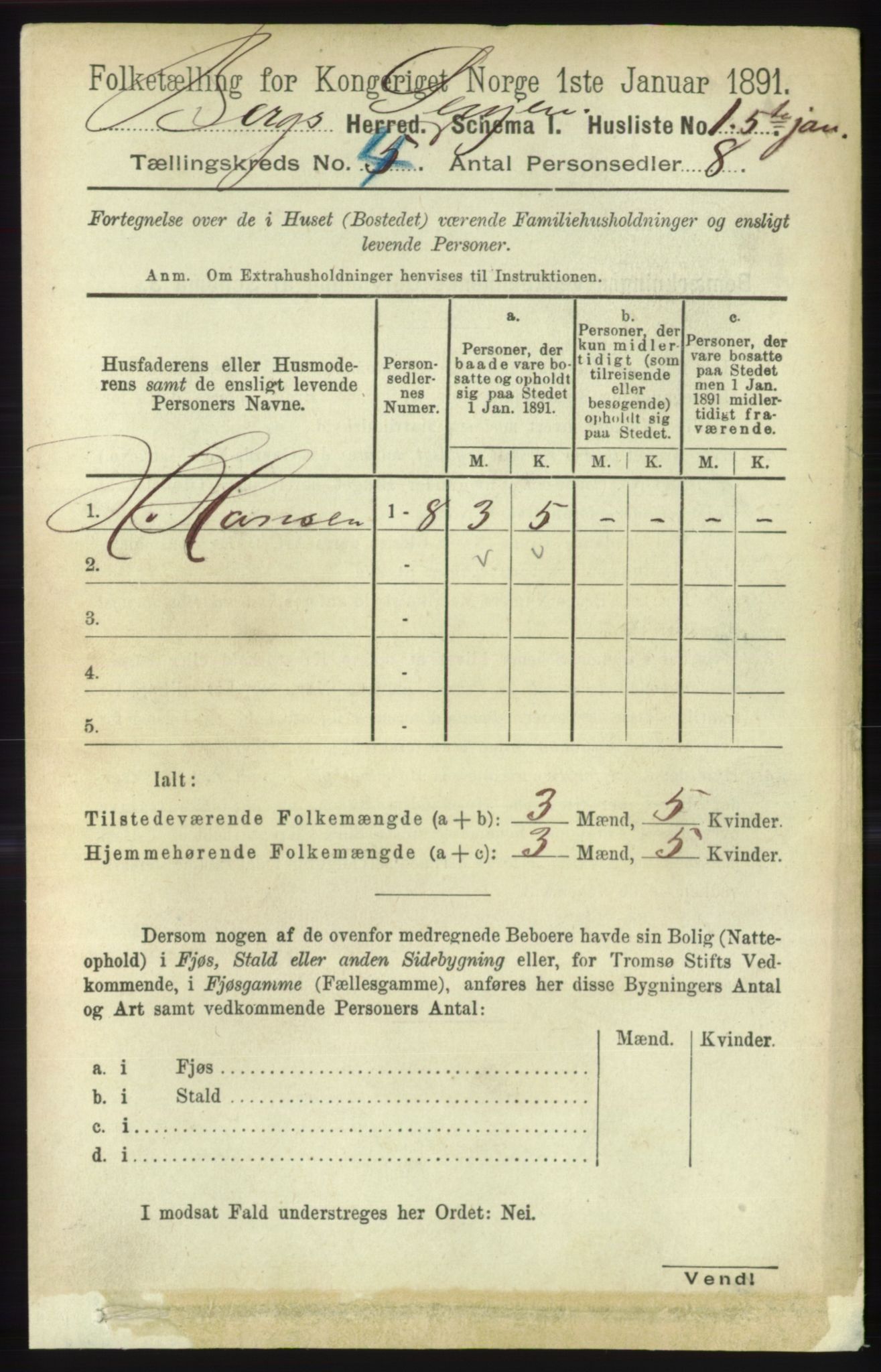 RA, 1891 census for 1929 Berg, 1891, p. 1554