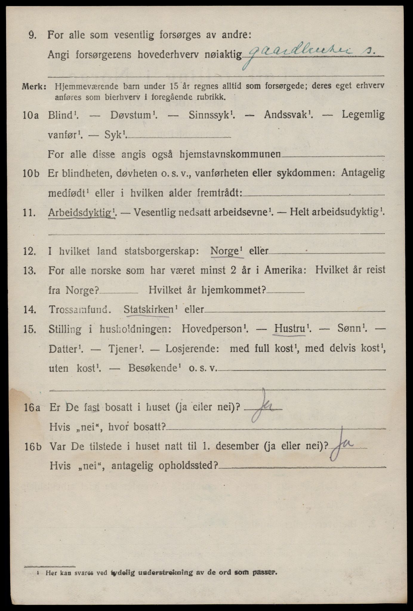 SAKO, 1920 census for Seljord, 1920, p. 2389