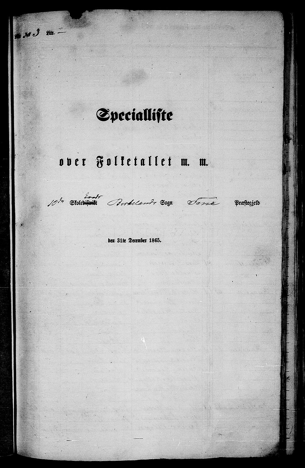 RA, 1865 census for Fana, 1865, p. 45