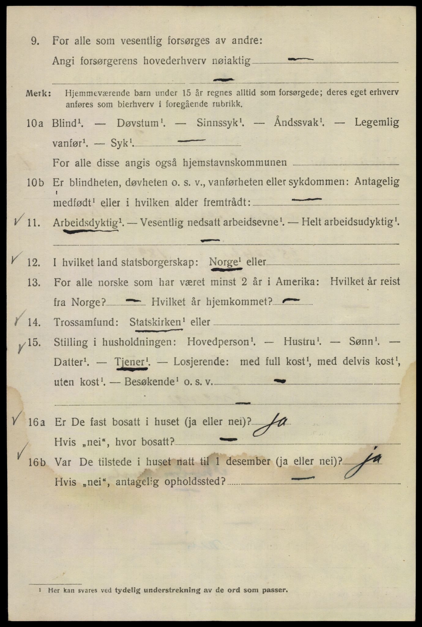 SAO, 1920 census for Kristiania, 1920, p. 209820