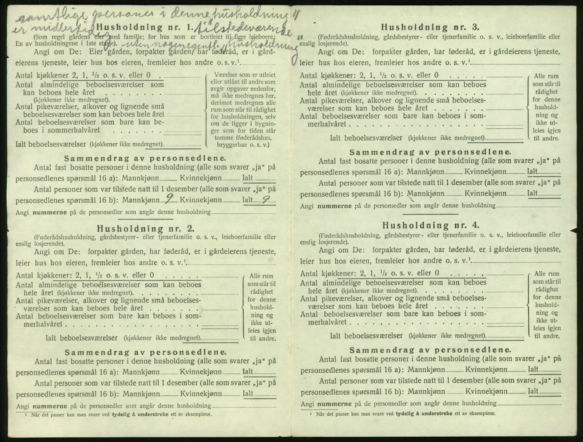 SAT, 1920 census for Sykkylven, 1920, p. 246