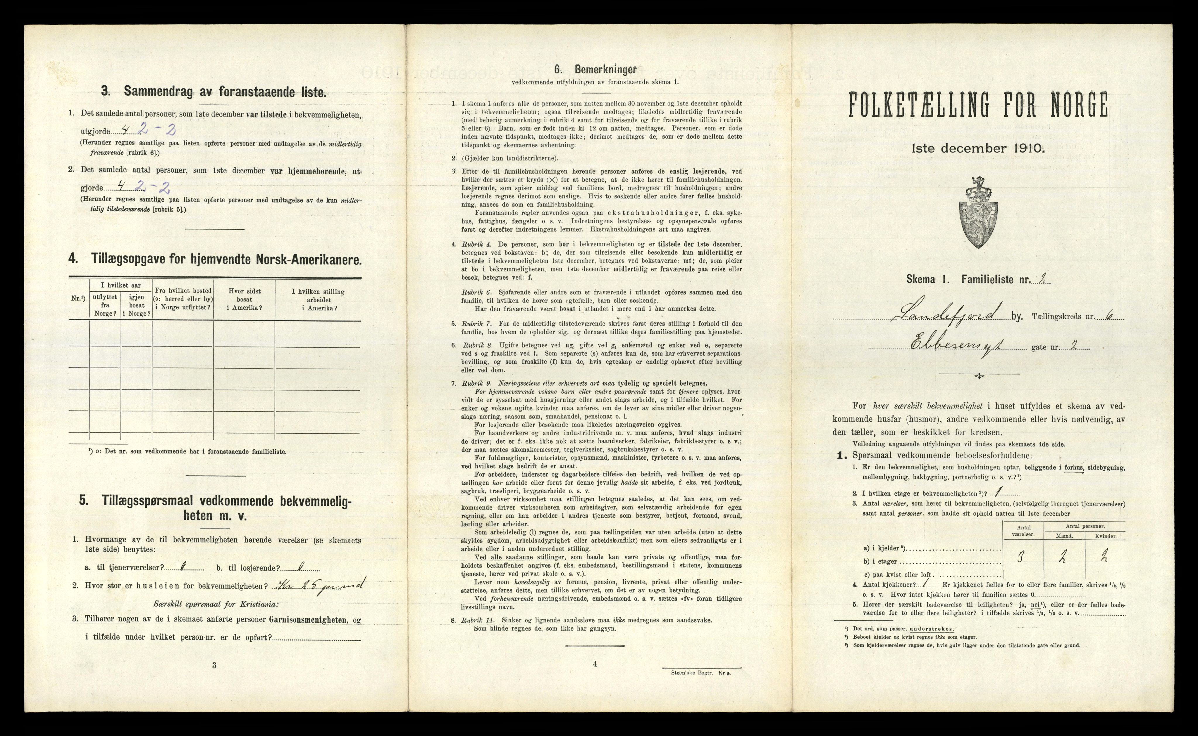 RA, 1910 census for Sandefjord, 1910, p. 1650