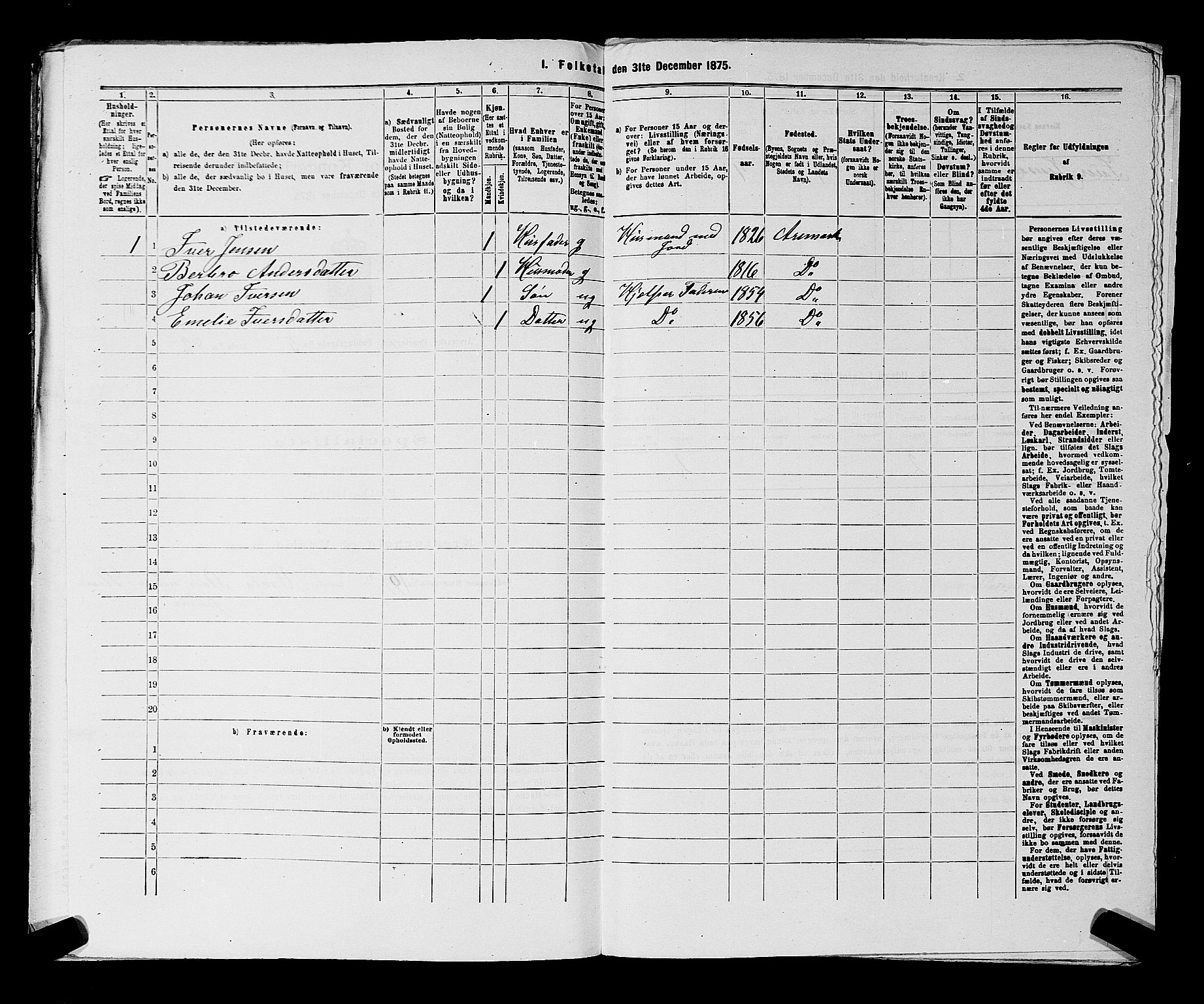 RA, 1875 census for 0118P Aremark, 1875, p. 810