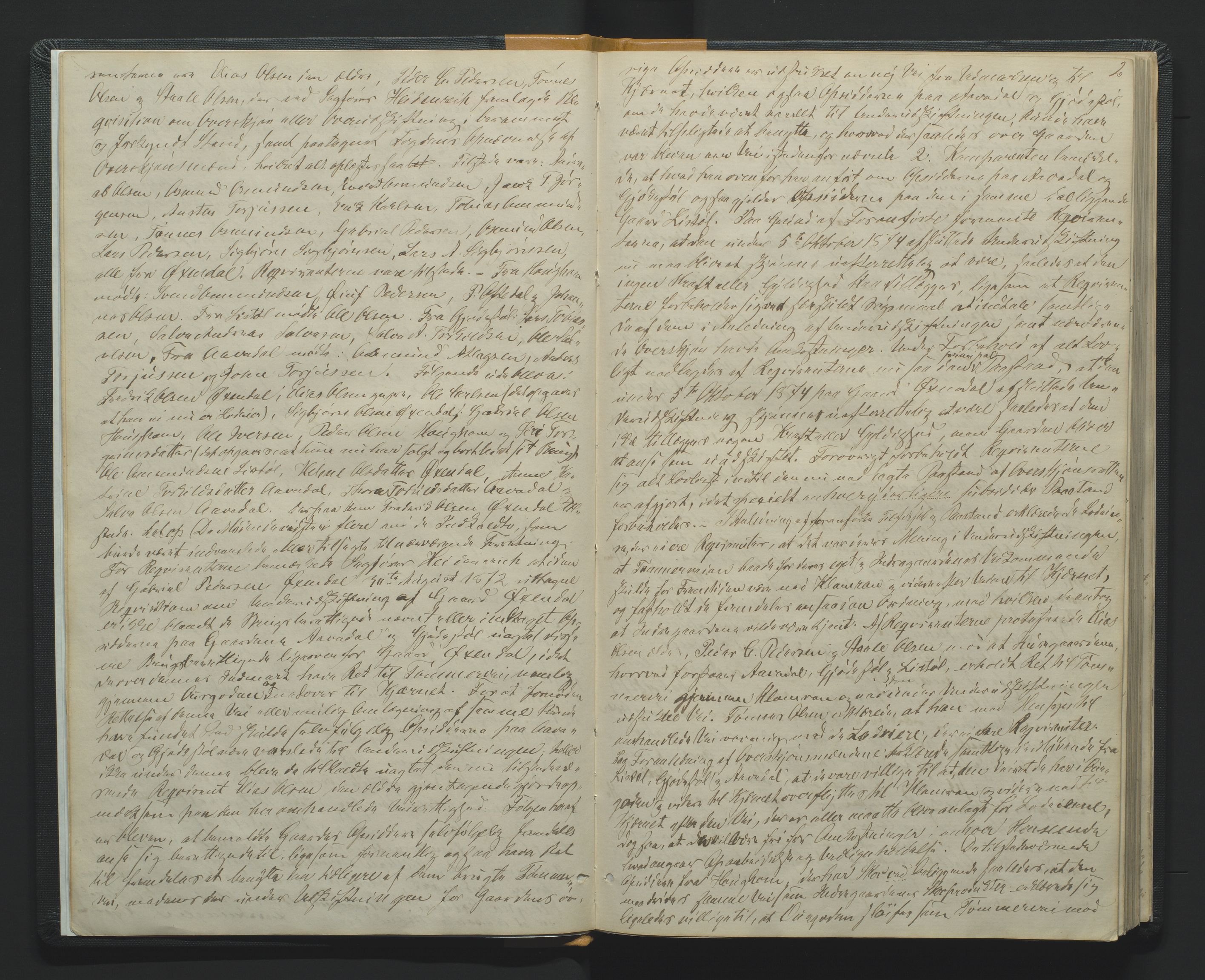Utskiftningsformannen i Lister og Mandal amt, AV/SAK-1541-0003/F/Fa/Faa/L0012: Utskiftningsprotokoll med register nr 12, 1876-1877, p. 1b-2a