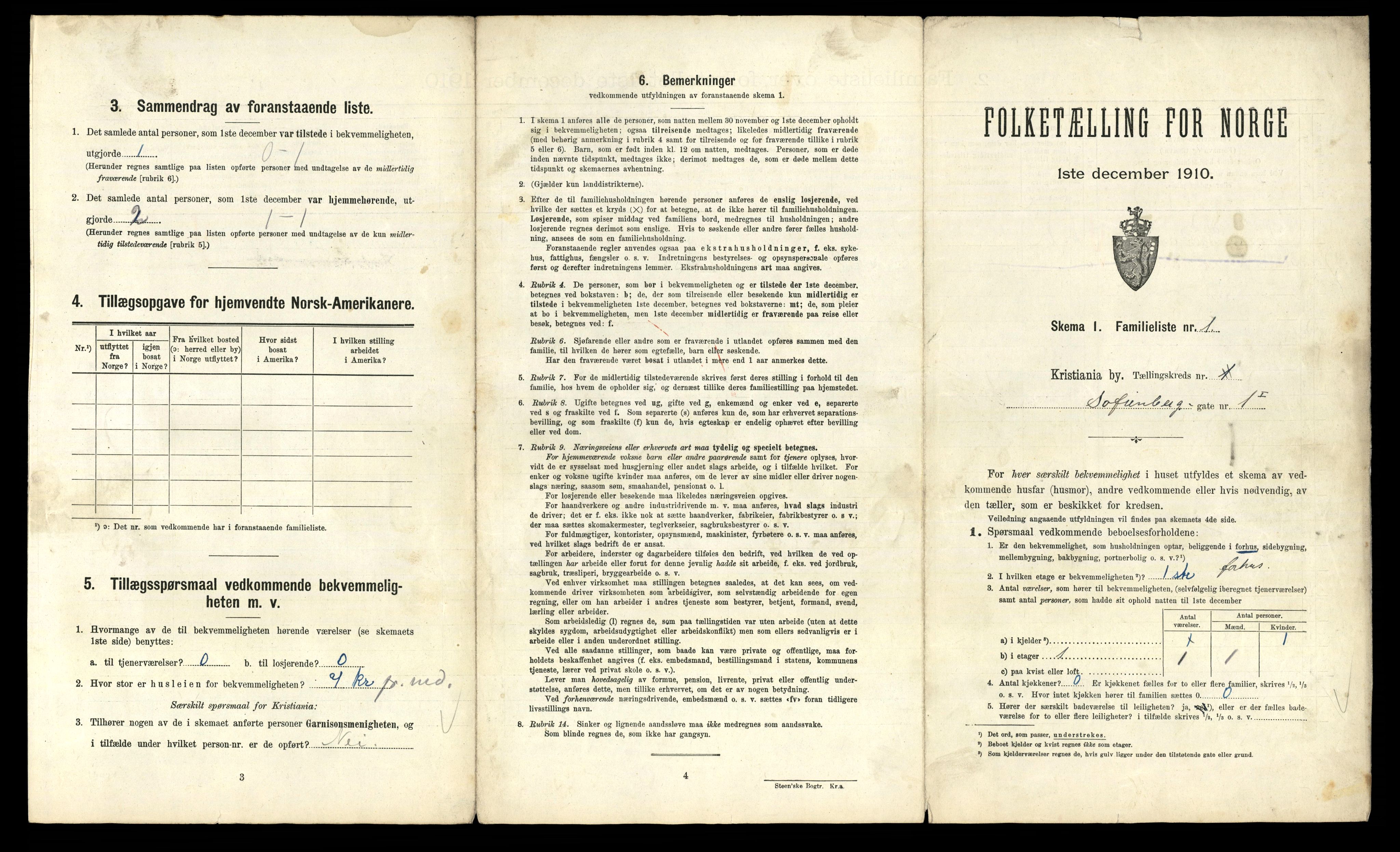 RA, 1910 census for Kristiania, 1910, p. 93645