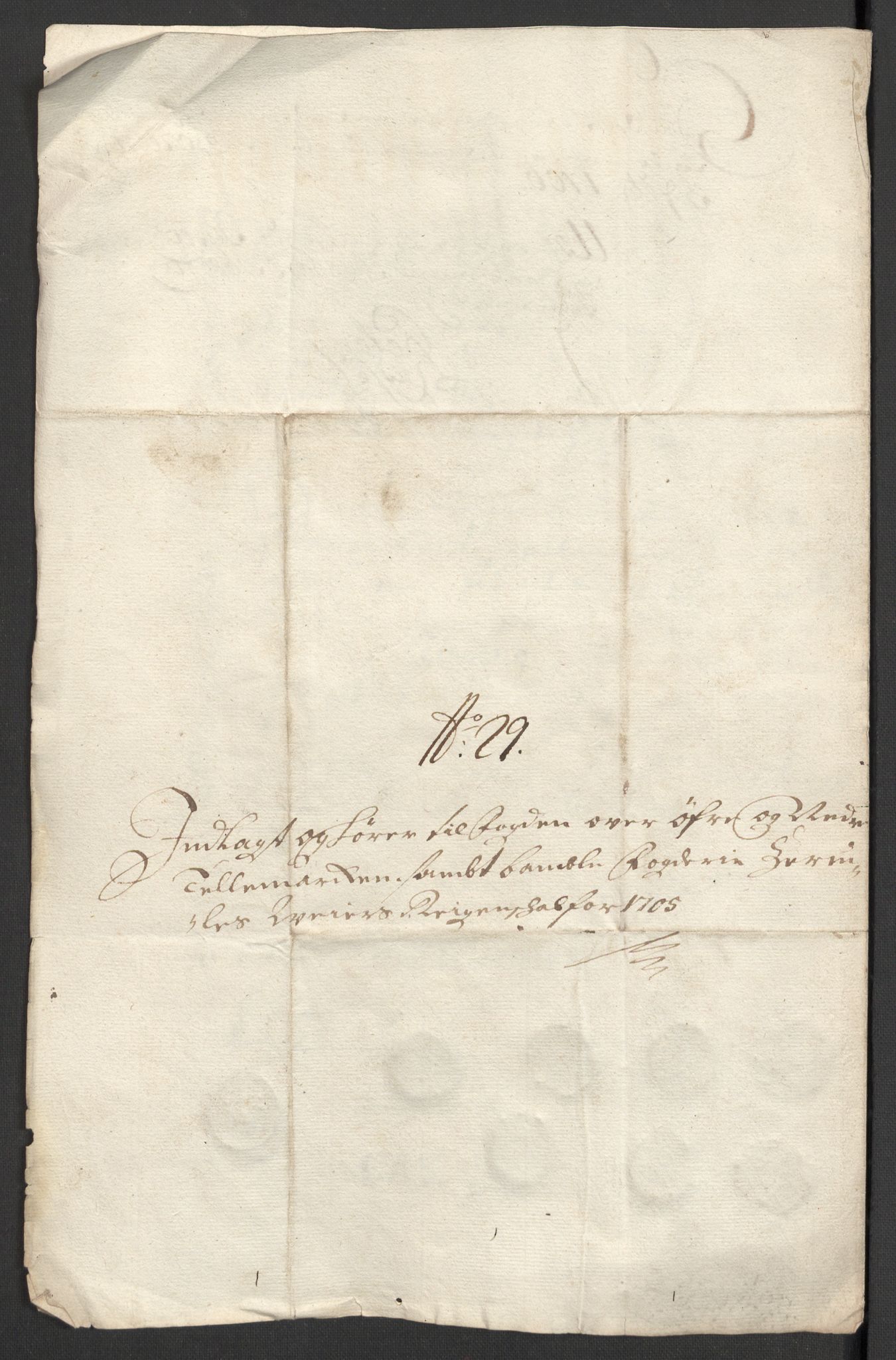 Rentekammeret inntil 1814, Reviderte regnskaper, Fogderegnskap, AV/RA-EA-4092/R36/L2114: Fogderegnskap Øvre og Nedre Telemark og Bamble, 1705, p. 254