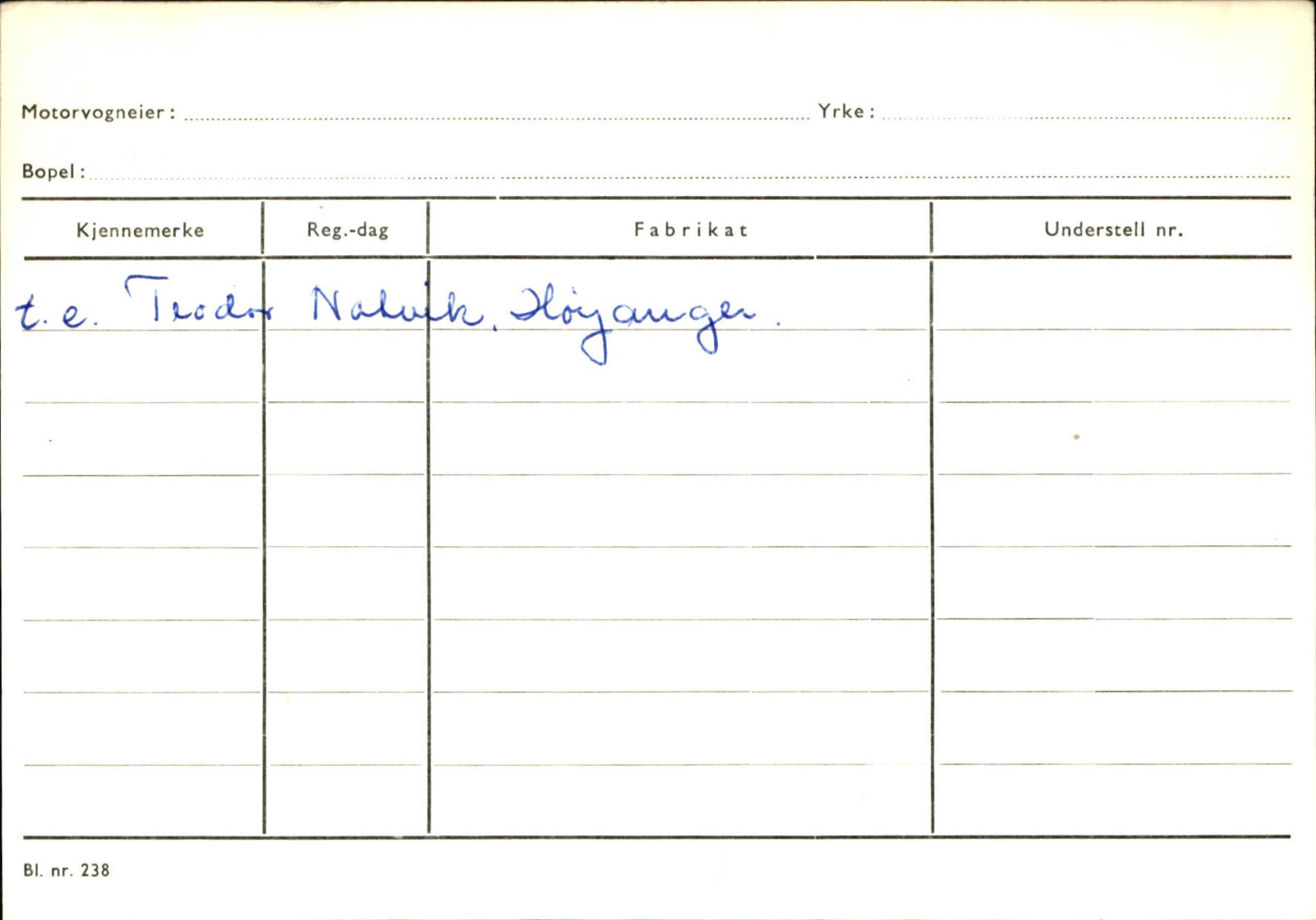 Statens vegvesen, Sogn og Fjordane vegkontor, SAB/A-5301/4/F/L0130: Eigarregister Eid T-Å. Høyanger A-O, 1945-1975, p. 2222