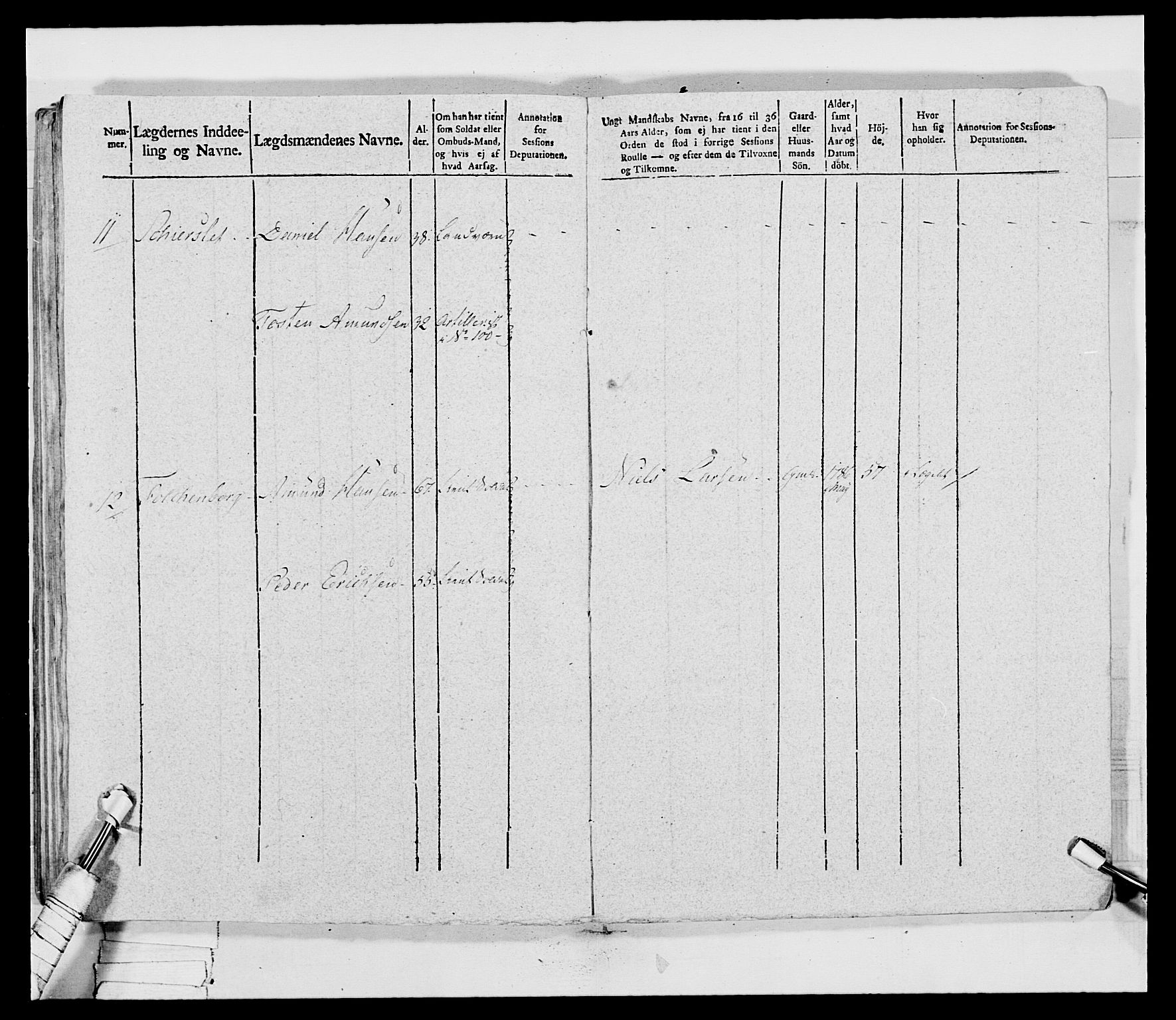 Generalitets- og kommissariatskollegiet, Det kongelige norske kommissariatskollegium, AV/RA-EA-5420/E/Eh/L0032b: Nordafjelske gevorbne infanteriregiment, 1806, p. 192