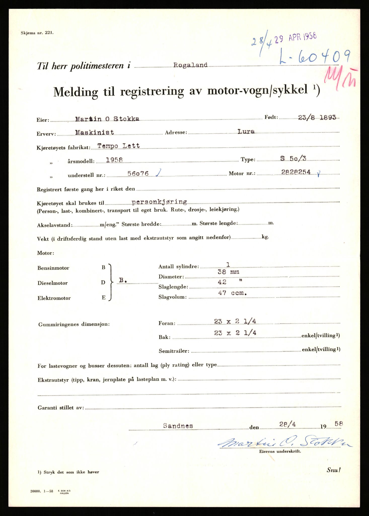 Stavanger trafikkstasjon, AV/SAST-A-101942/0/F/L0059: L-60000 - L-60699, 1930-1971, p. 1187