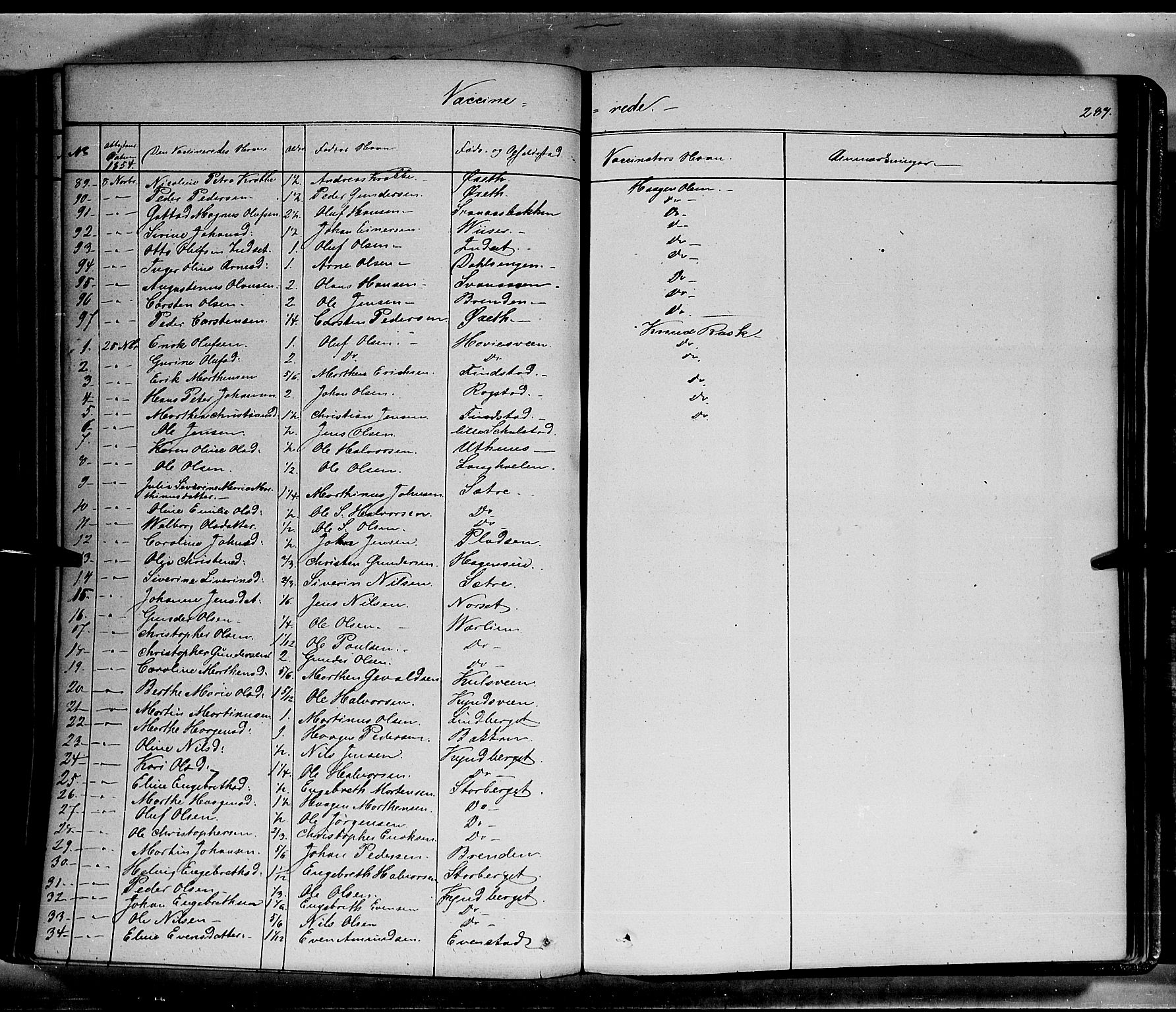 Elverum prestekontor, AV/SAH-PREST-044/H/Ha/Haa/L0009: Parish register (official) no. 9, 1843-1856, p. 287