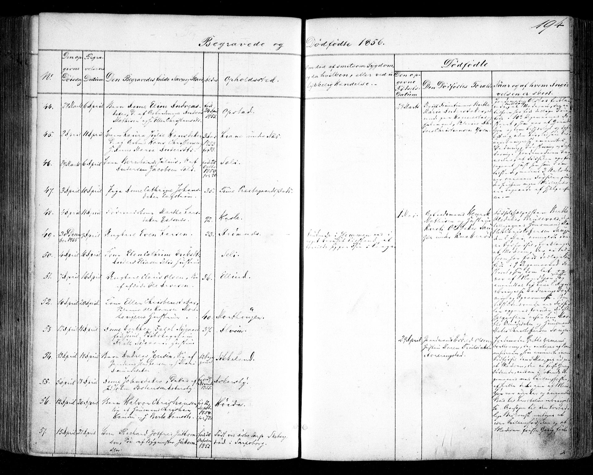 Tune prestekontor Kirkebøker, SAO/A-2007/F/Fa/L0012: Parish register (official) no. 12, 1856-1859, p. 194