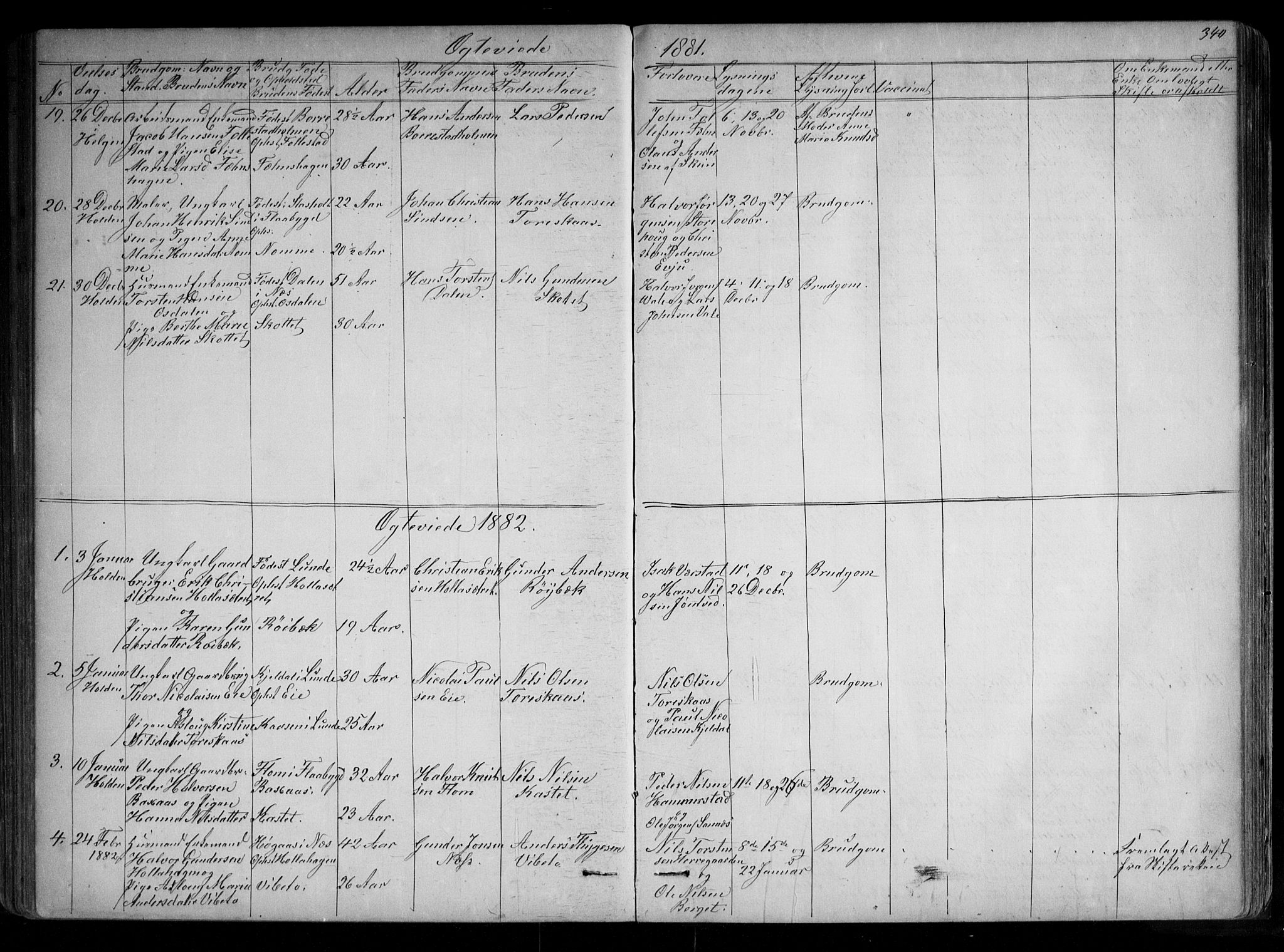 Holla kirkebøker, SAKO/A-272/G/Ga/L0004: Parish register (copy) no. I 4, 1867-1890, p. 340