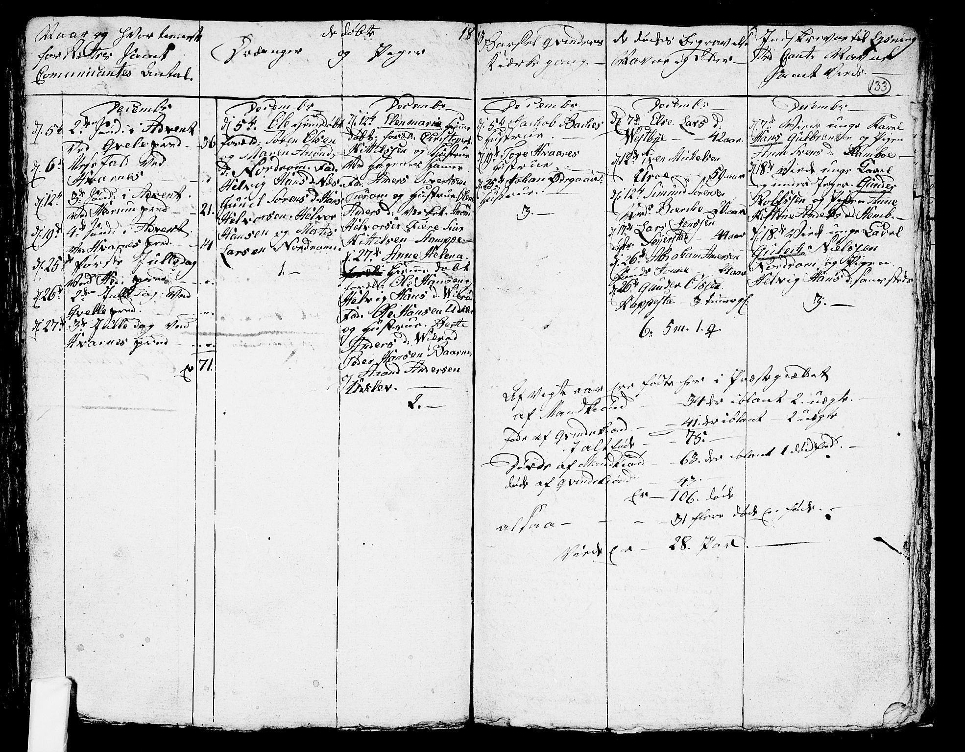 Hedrum kirkebøker, AV/SAKO-A-344/G/Ga/L0002: Parish register (copy) no. I 2, 1803-1817, p. 133