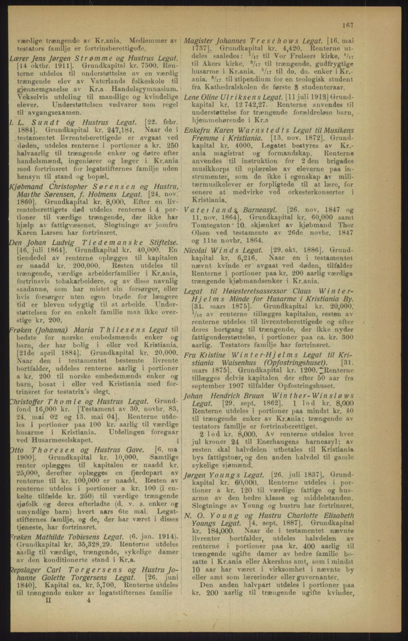 Kristiania/Oslo adressebok, PUBL/-, 1915, p. 167
