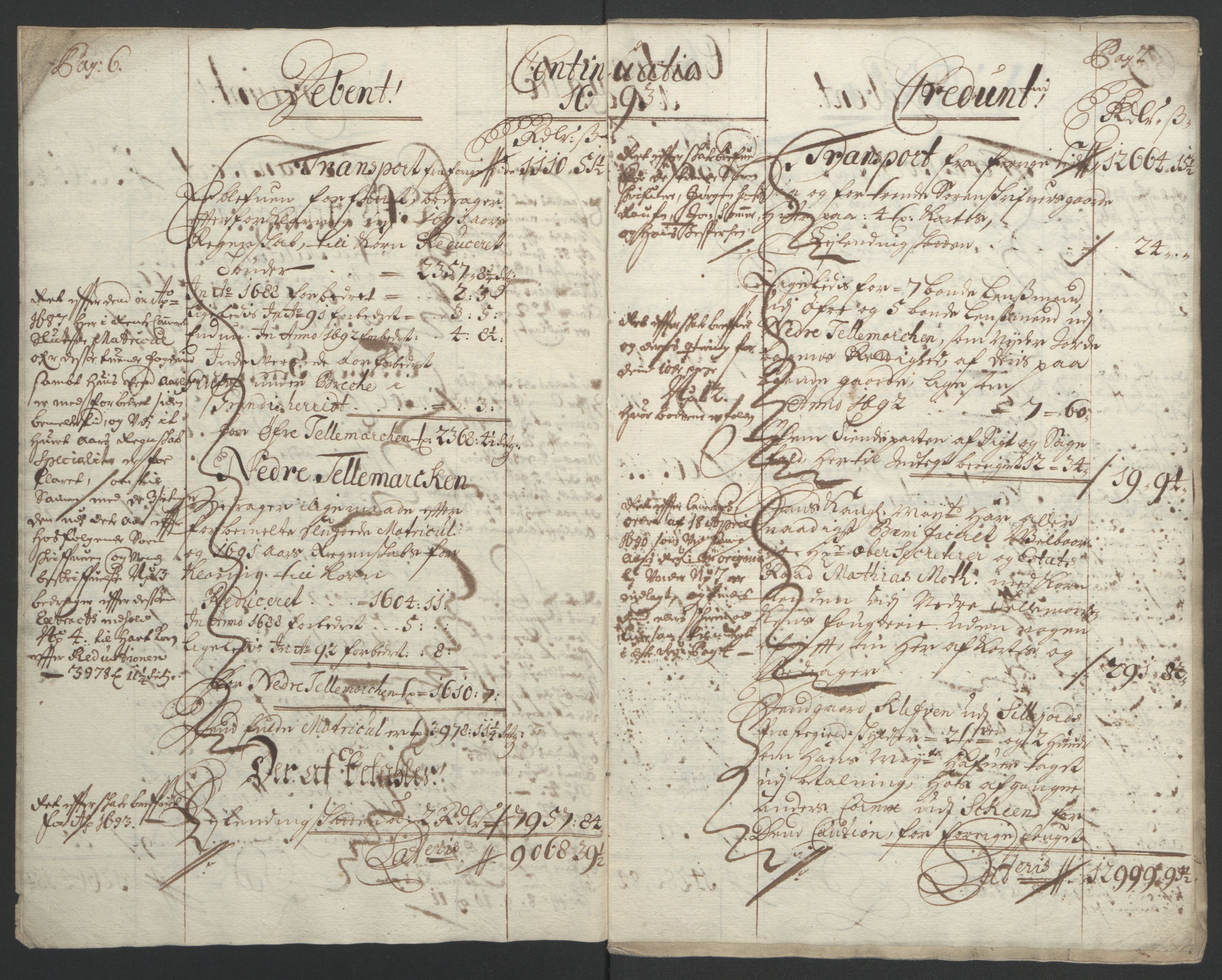 Rentekammeret inntil 1814, Reviderte regnskaper, Fogderegnskap, AV/RA-EA-4092/R35/L2091: Fogderegnskap Øvre og Nedre Telemark, 1690-1693, p. 243