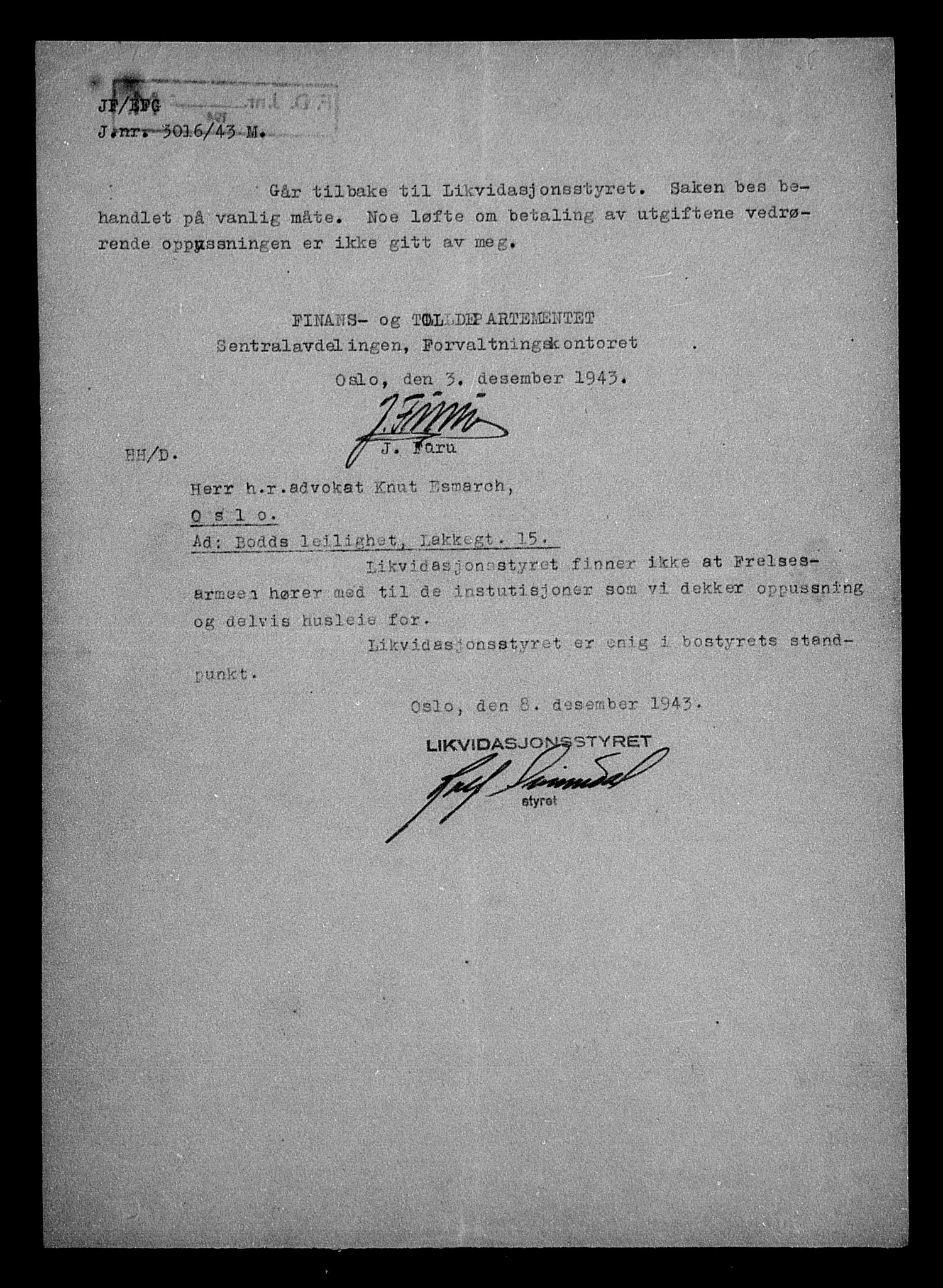 Justisdepartementet, Tilbakeføringskontoret for inndratte formuer, AV/RA-S-1564/H/Hc/Hcc/L0927: --, 1945-1947, p. 79