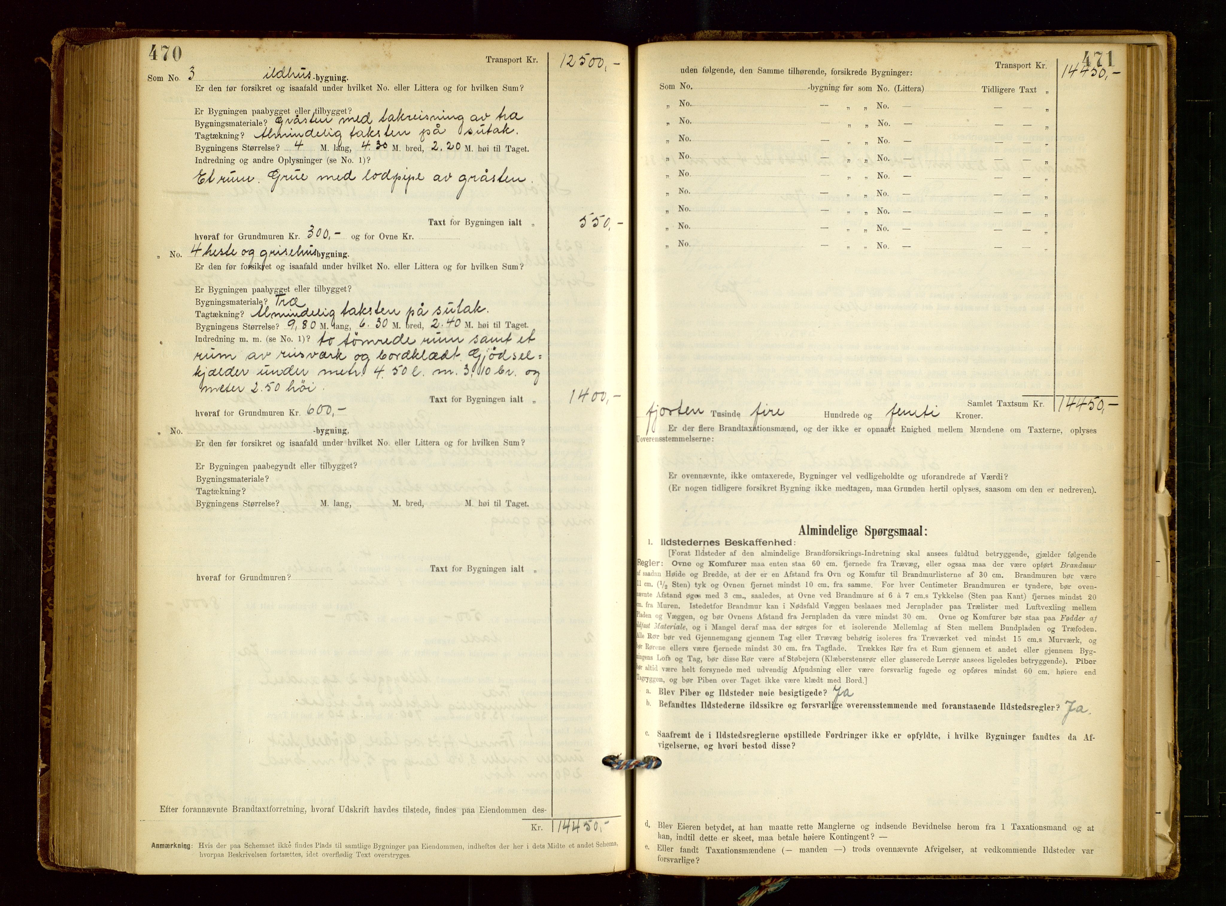 Skjold lensmannskontor, AV/SAST-A-100182/Gob/L0001: "Brandtaxationsprotokol for Skjold Lensmandsdistrikt Ryfylke Fogderi", 1894-1939, p. 470-471