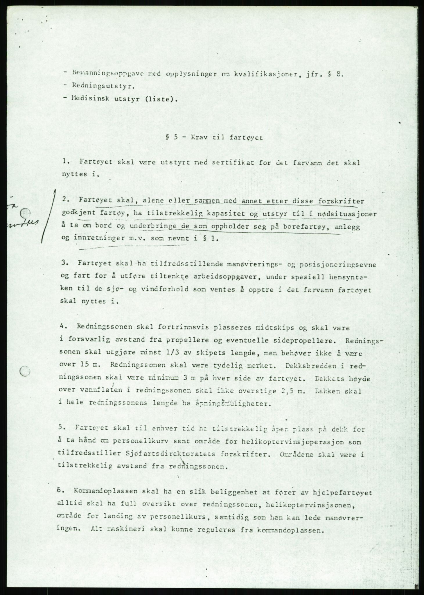 Justisdepartementet, Granskningskommisjonen ved Alexander Kielland-ulykken 27.3.1980, AV/RA-S-1165/D/L0017: P Hjelpefartøy (Doku.liste + P1-P6 av 6)/Q Hovedredningssentralen (Q0-Q27 av 27), 1980-1981, p. 9