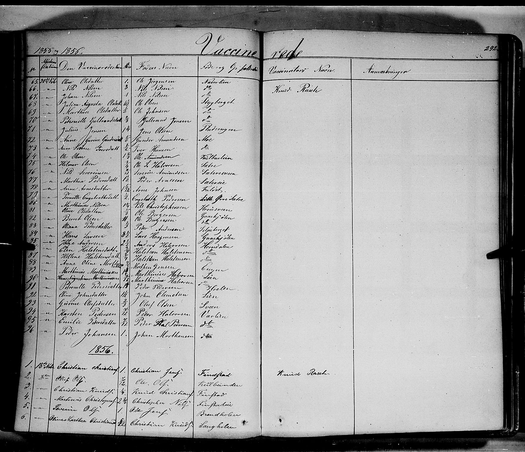 Elverum prestekontor, AV/SAH-PREST-044/H/Ha/Haa/L0009: Parish register (official) no. 9, 1843-1856, p. 292