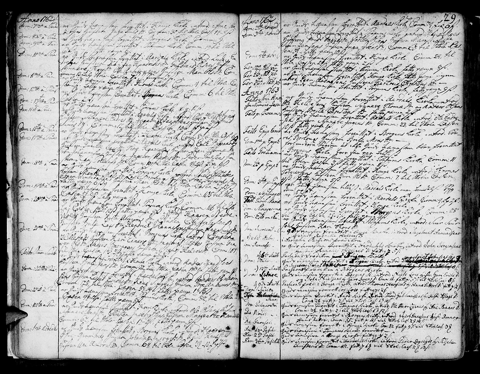 Lærdal sokneprestembete, AV/SAB-A-81201: Parish register (official) no. A 2, 1752-1782, p. 29