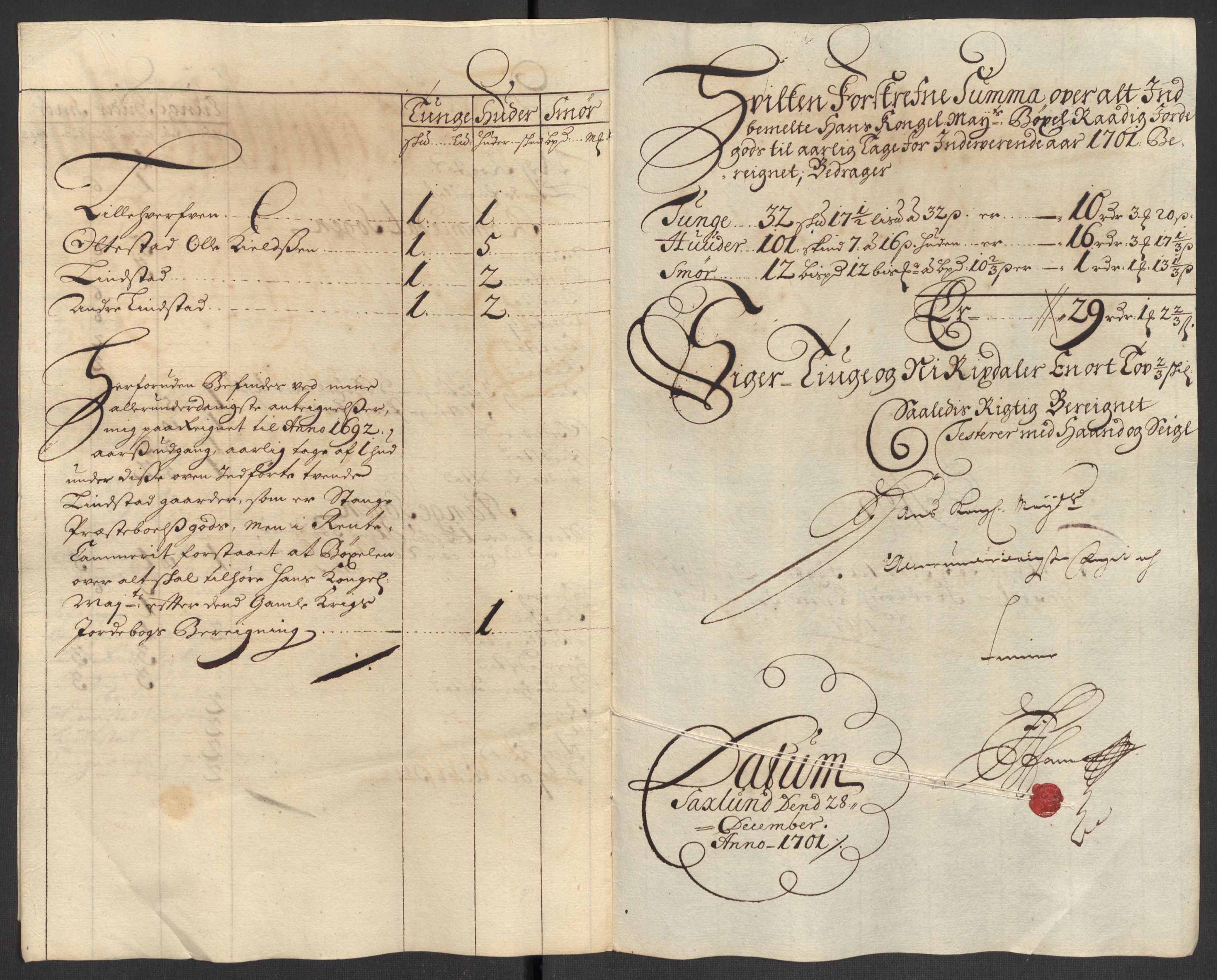 Rentekammeret inntil 1814, Reviderte regnskaper, Fogderegnskap, RA/EA-4092/R16/L1040: Fogderegnskap Hedmark, 1701-1702, p. 42