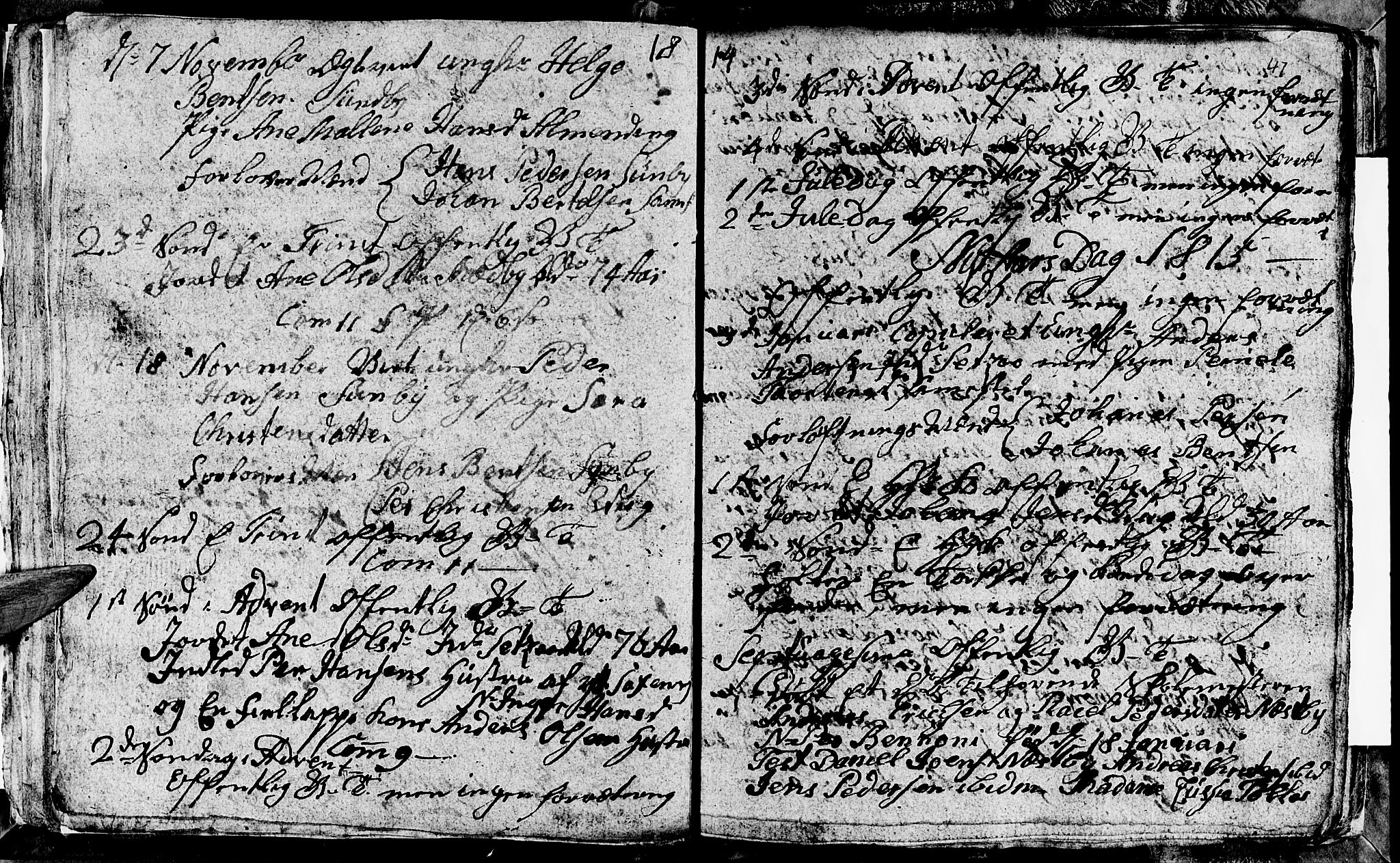 Ministerialprotokoller, klokkerbøker og fødselsregistre - Nordland, AV/SAT-A-1459/847/L0675: Parish register (copy) no. 847C03, 1808-1820, p. 47