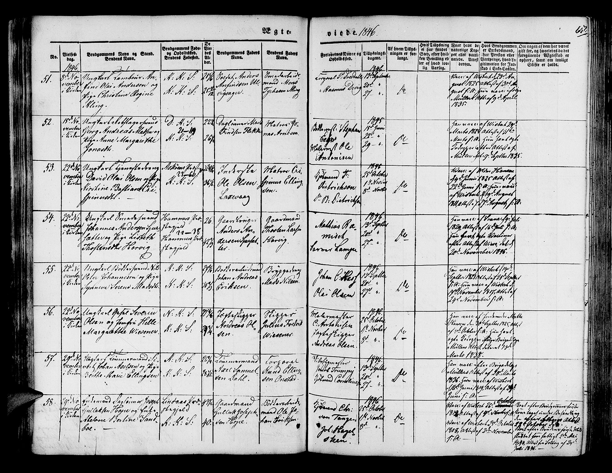 Korskirken sokneprestembete, AV/SAB-A-76101/H/Hab: Parish register (copy) no. D 1, 1840-1867, p. 66