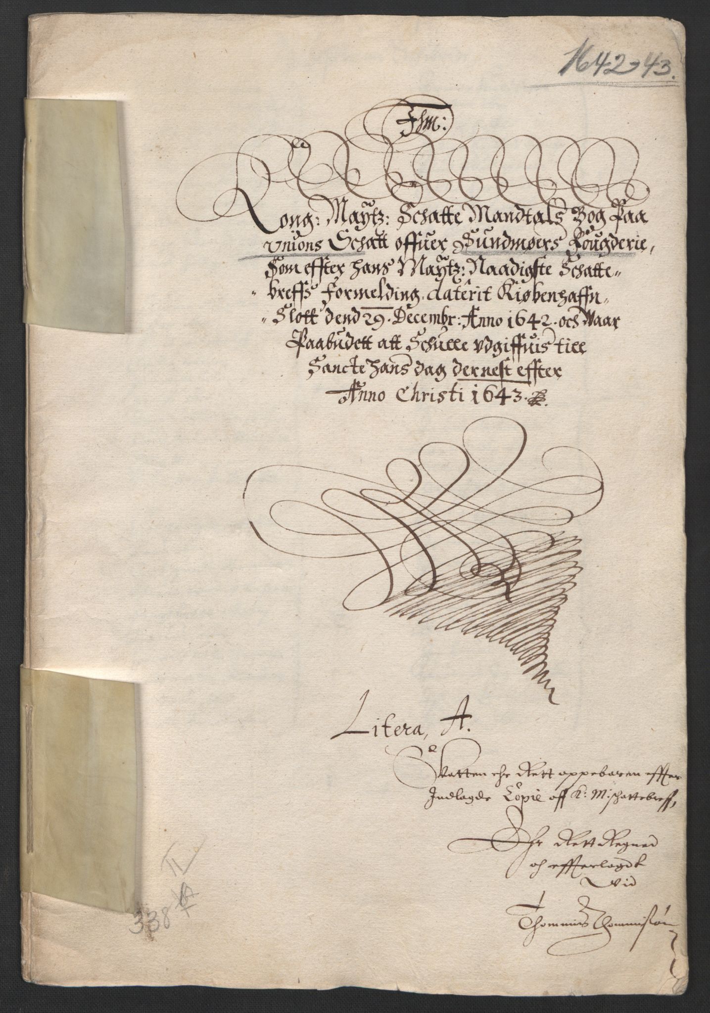 Rentekammeret inntil 1814, Reviderte regnskaper, Lensregnskaper, AV/RA-EA-5023/R/Rb/Rbt/L0096: Bergenhus len, 1643-1644