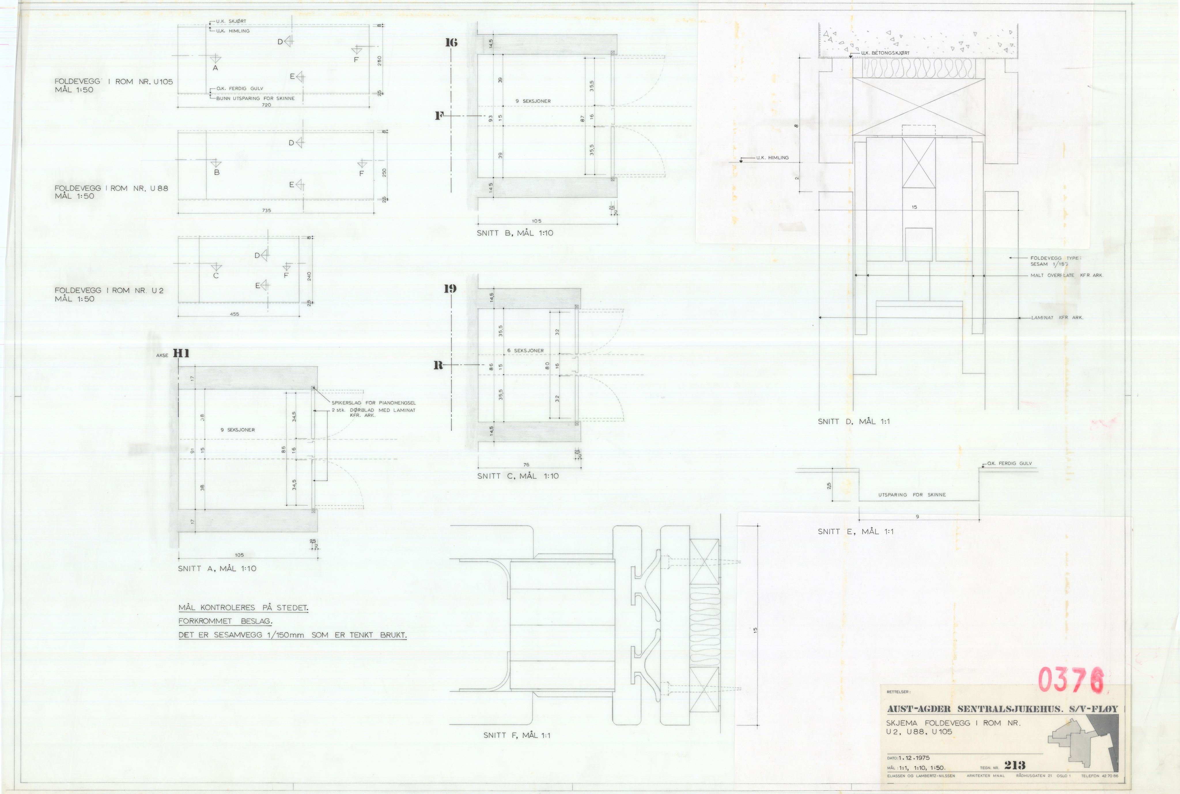 Eliassen og Lambertz-Nilssen Arkitekter, AAKS/PA-2983/T/T03/L0004: Tegningskogger 376, 1974-1978, p. 14