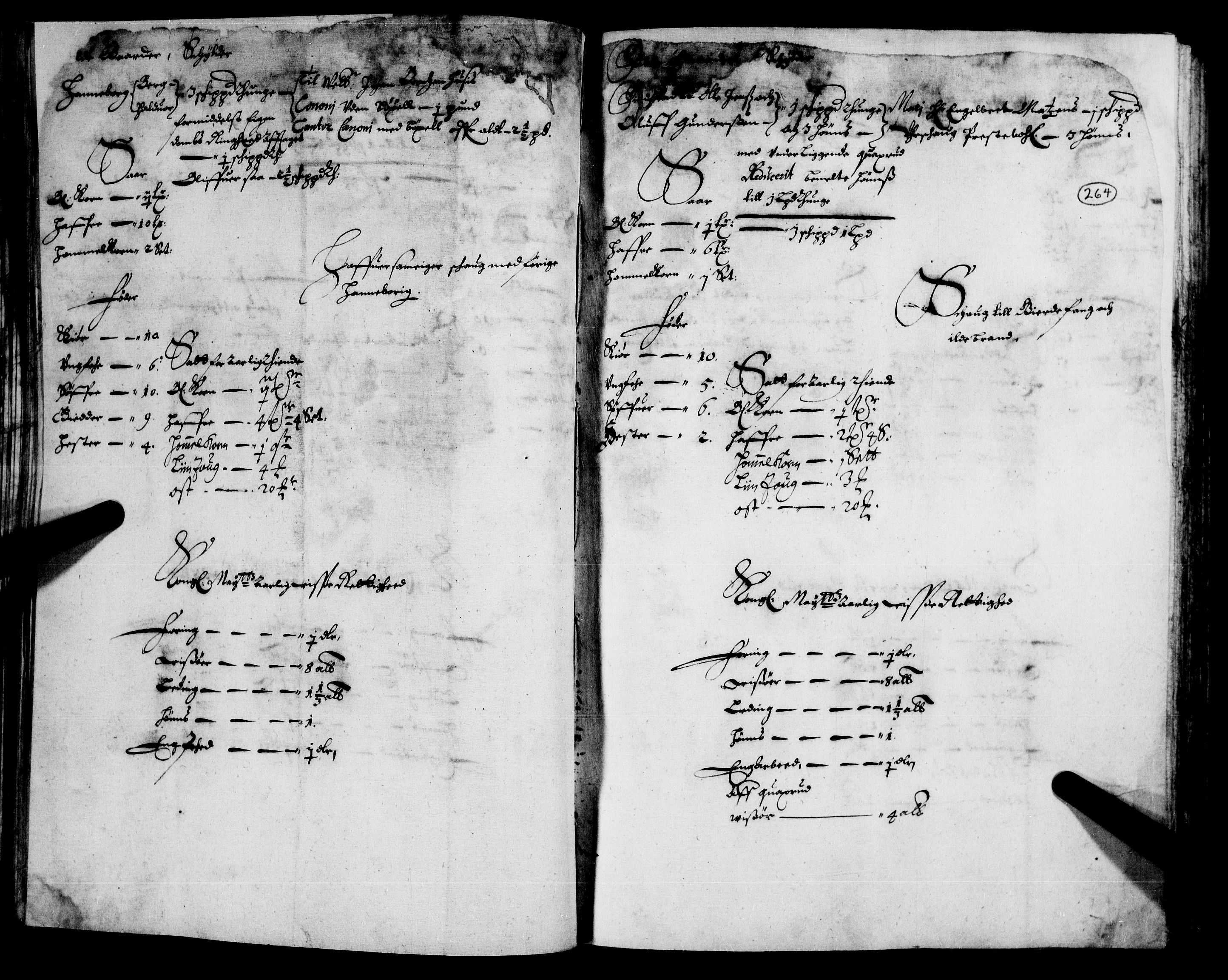 Rentekammeret inntil 1814, Realistisk ordnet avdeling, AV/RA-EA-4070/N/Nb/Nba/L0008: Nedre Romerike fogderi, 2. del, 1666, p. 263b-264a