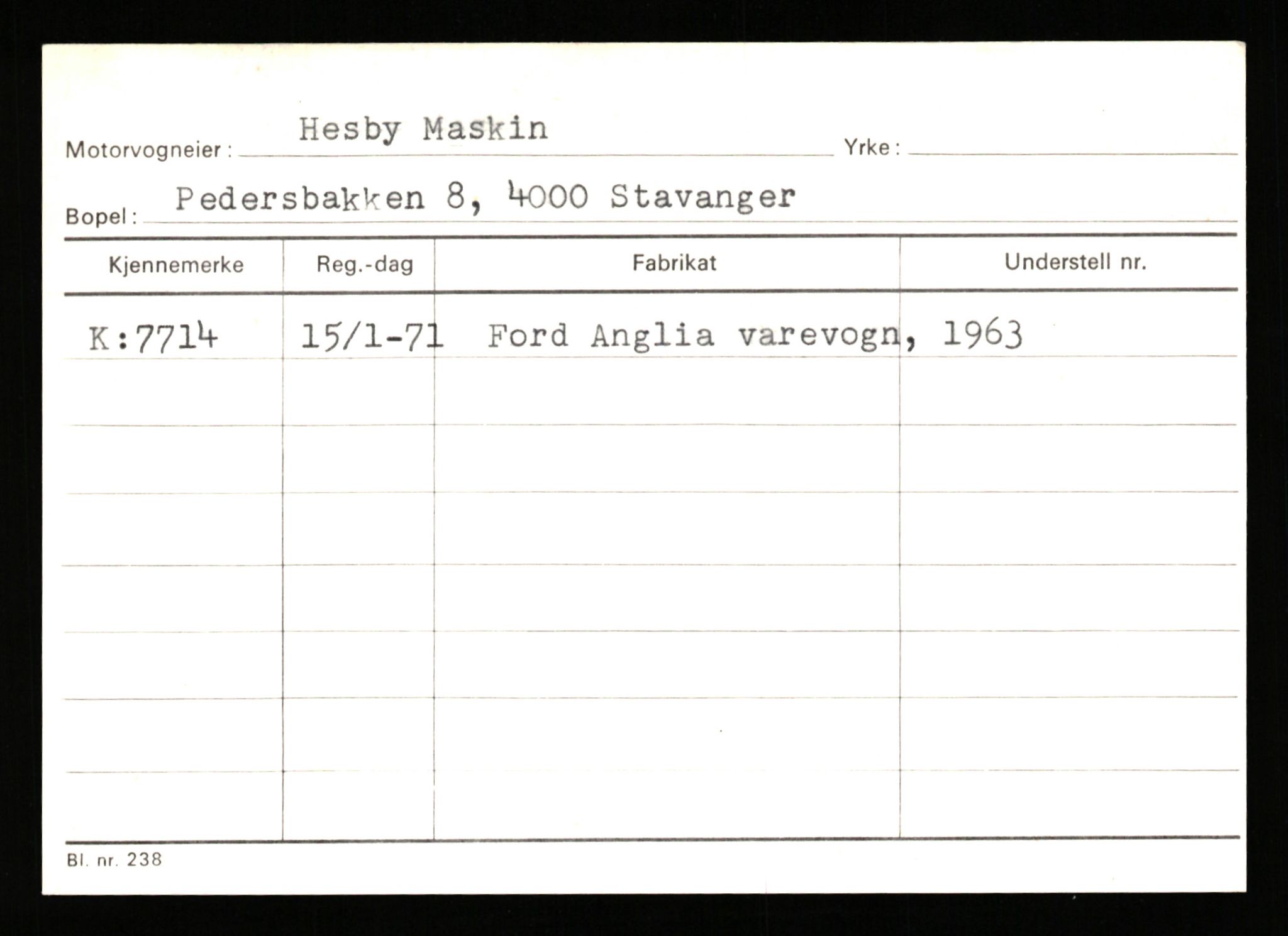 Stavanger trafikkstasjon, AV/SAST-A-101942/0/G/L0002: Registreringsnummer: 5791 - 10405, 1930-1971, p. 957